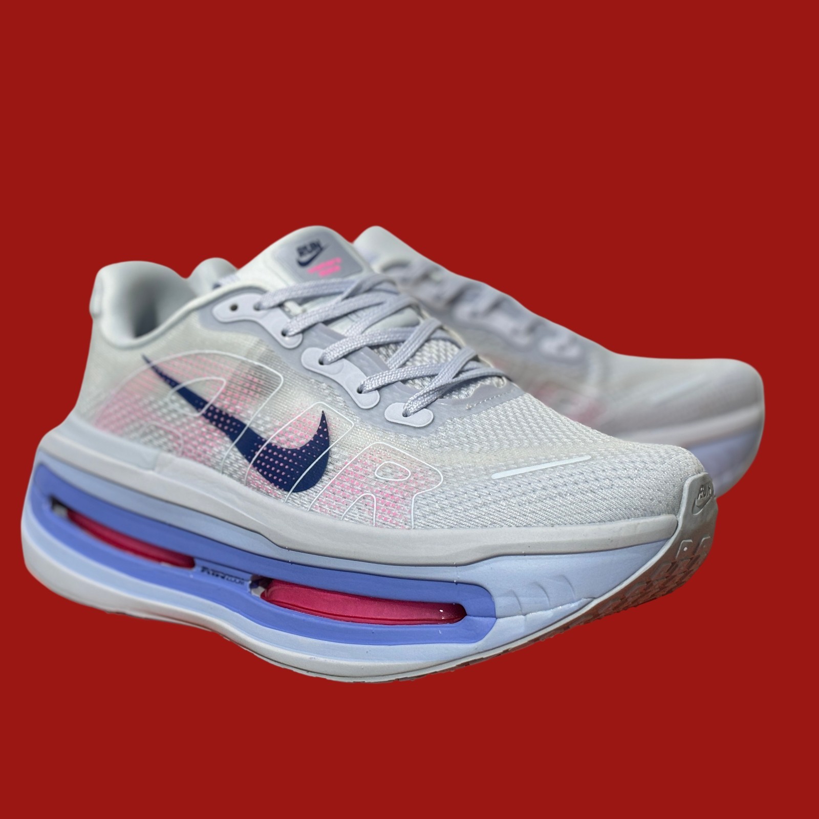 Nike Vomero Premium Sail Coconut Red and Blue HM5973-400 Running shoes