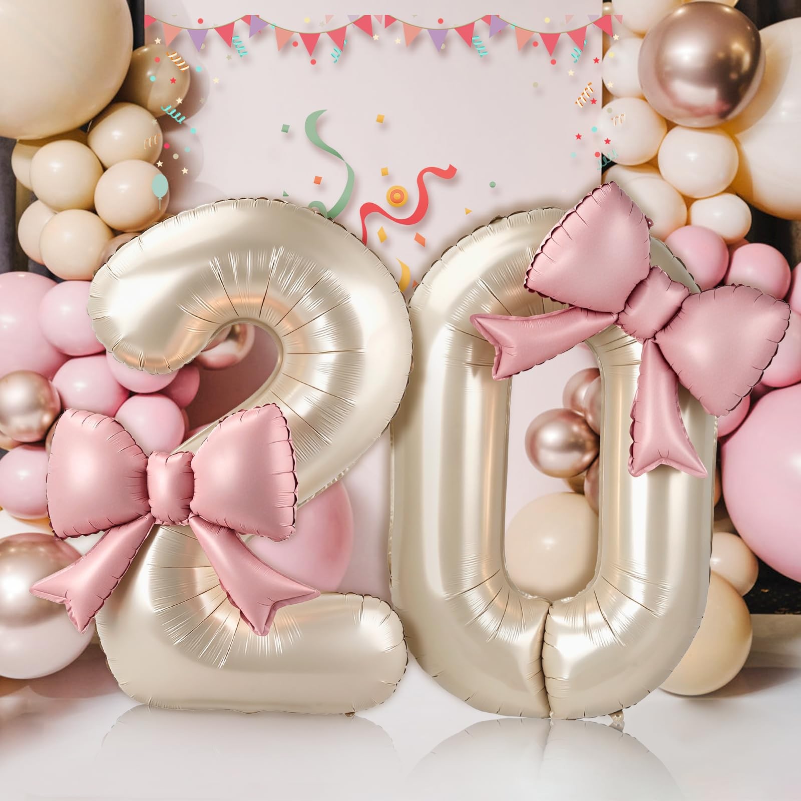 PJPSAA Cream 0 Balloon Pink Bow