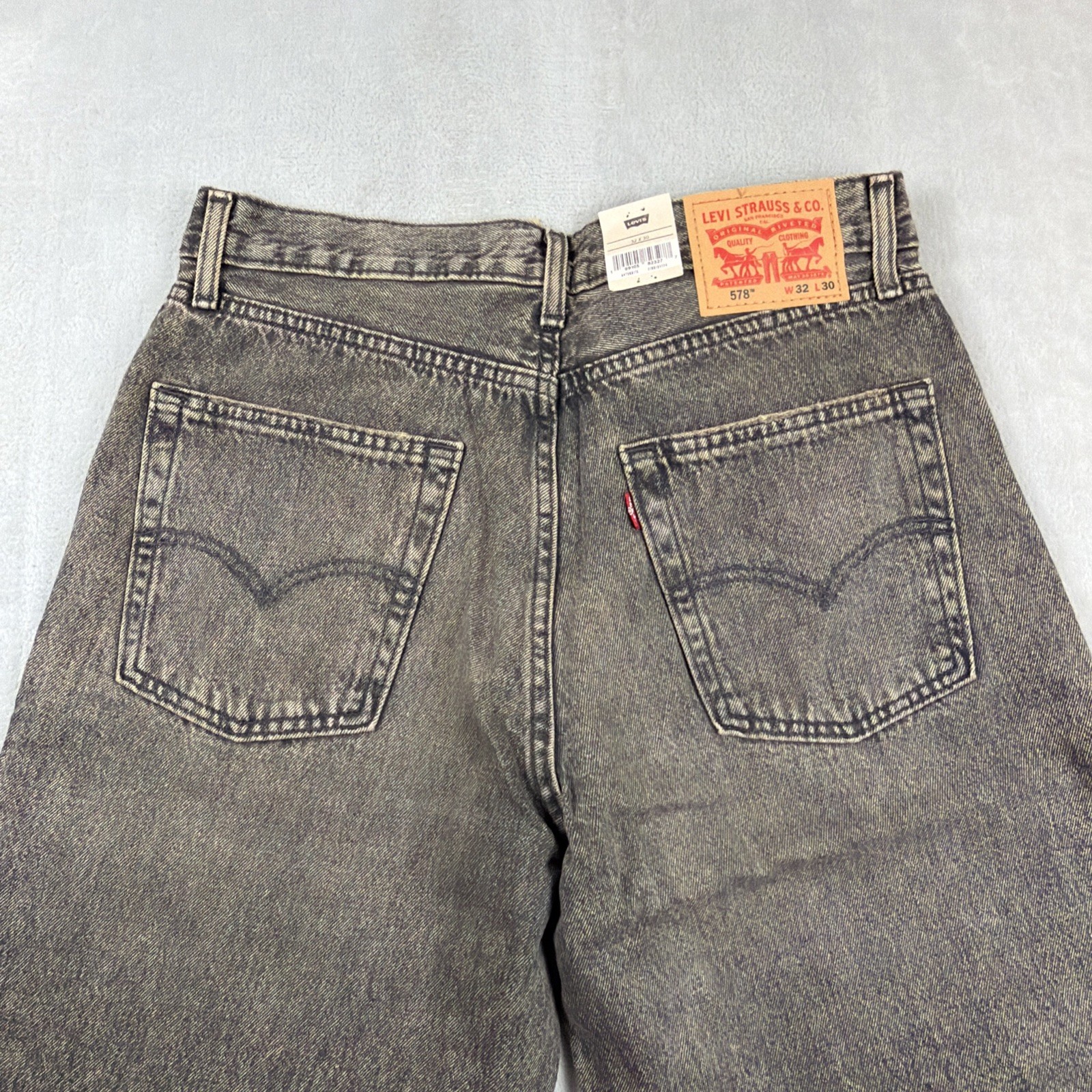 Levi’s 578 Baggy Denim Jeans Men’s Size 32×30 Gray Cotton Y2K