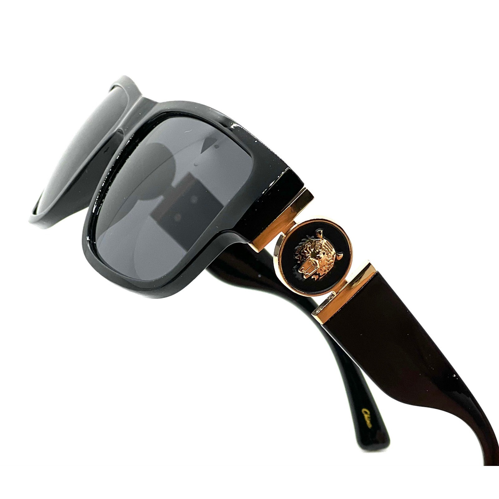 Men Sunglasses Classy Square Dark Black Lens Cholo Style Hip Hop Gangster Lentes