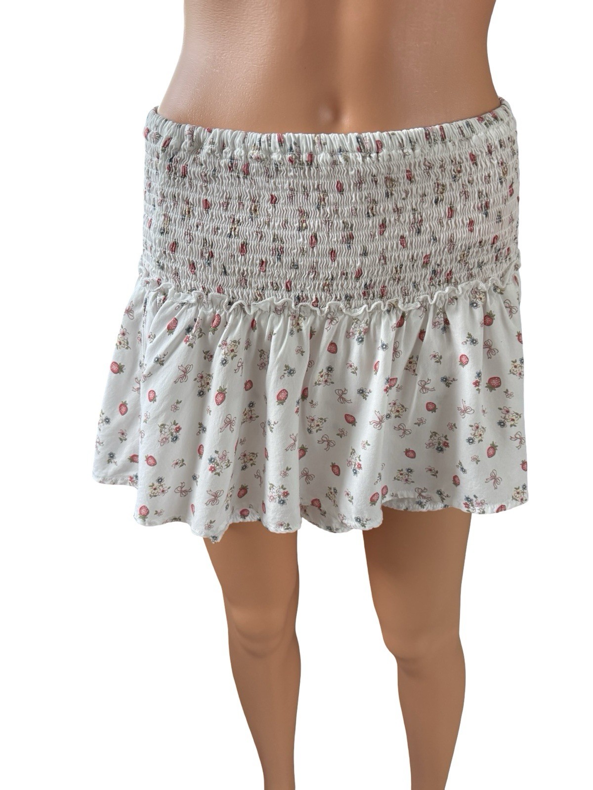 Social Scene Floral And Berry Print Skirt