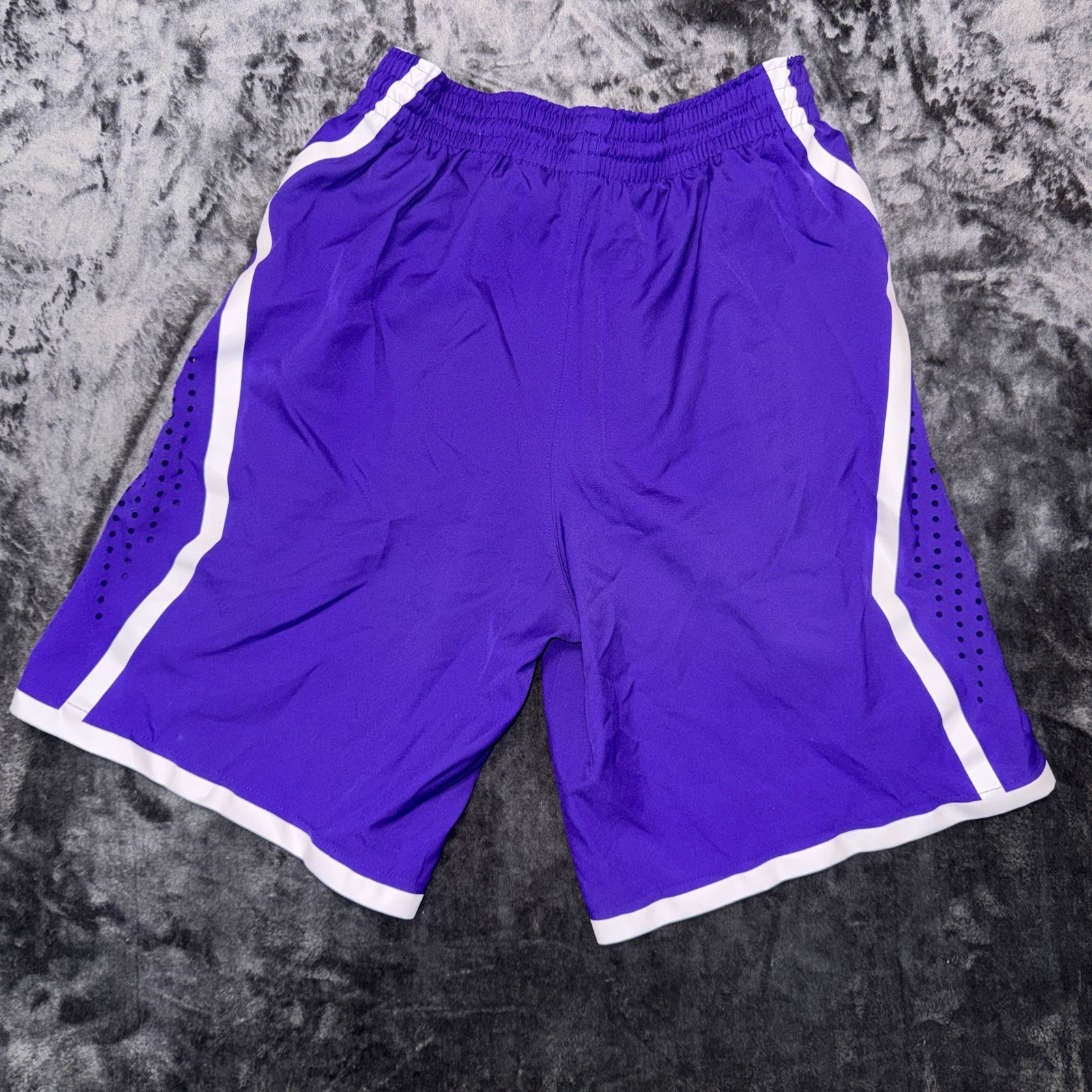 Nike Dri-FIT Basketball Shorts Purple White 436642-546 Mens Small 9in Inseam