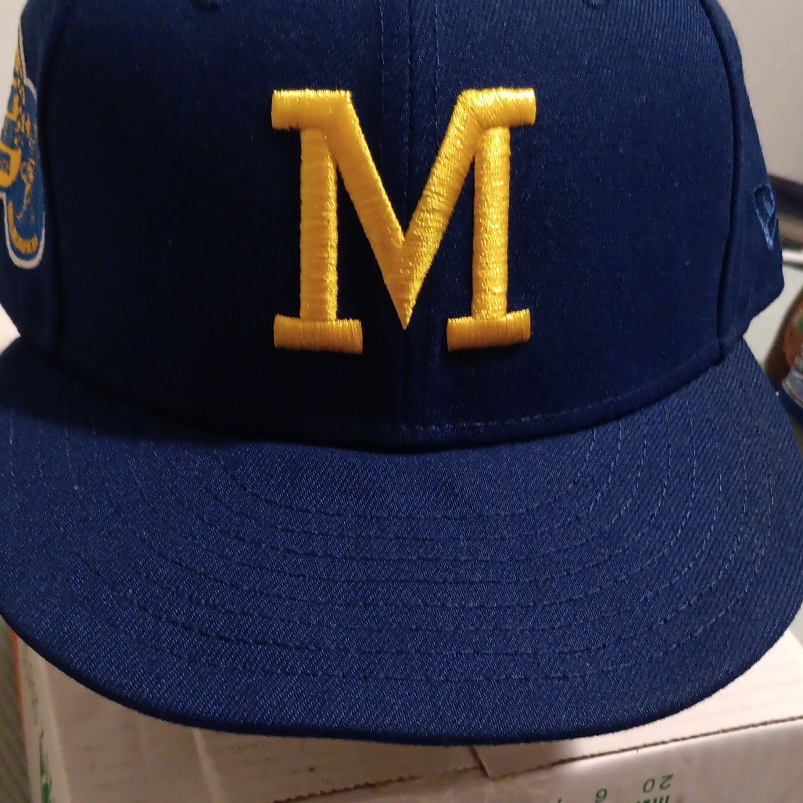 New Era 59FIFTY Blue/Yellow Fitted Cap M Logo 1973 All-Star Patch 7 5/8