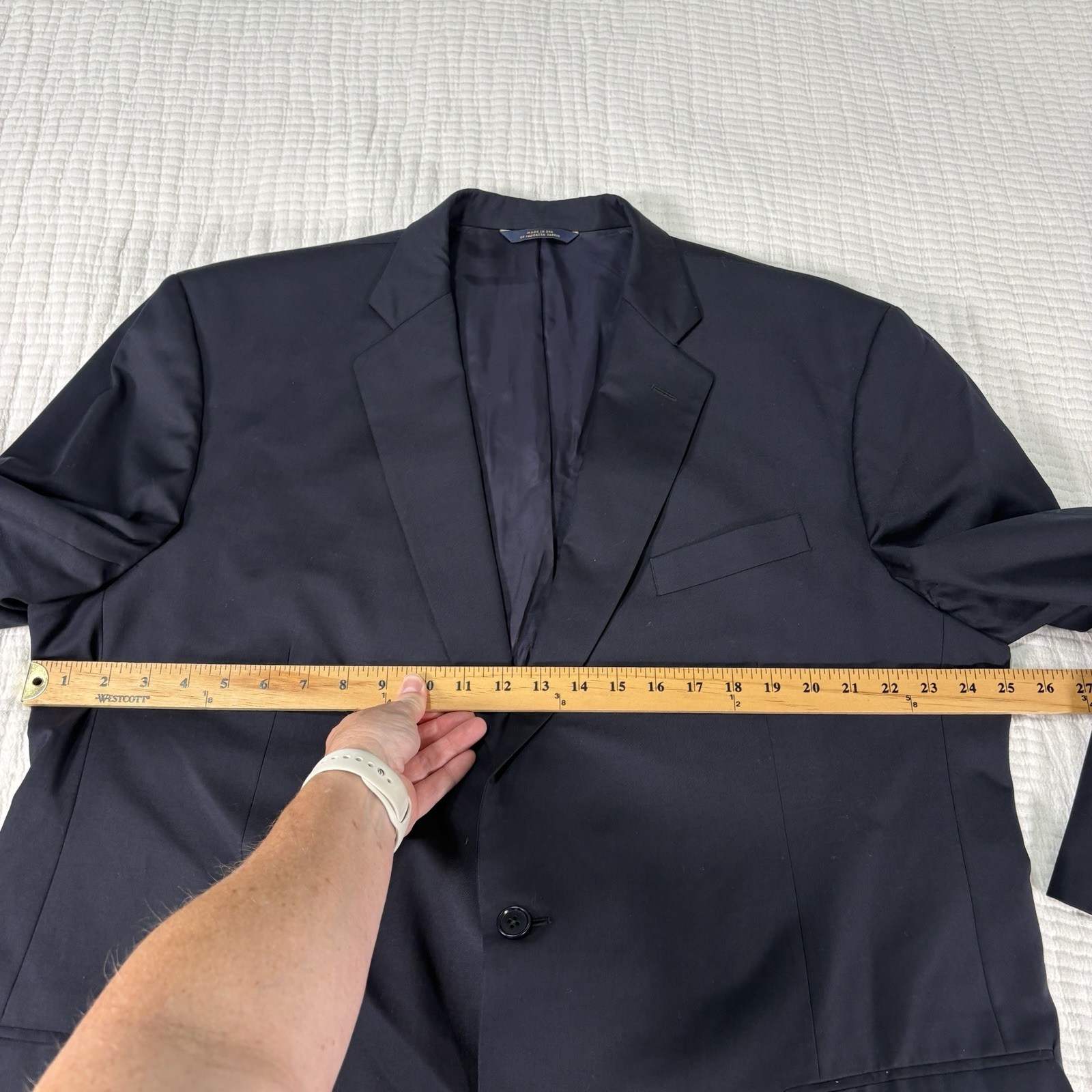 Brooks Brothers Jacket 50L Blue 1818 Madison Estrato Wool Blazer Sports Coat