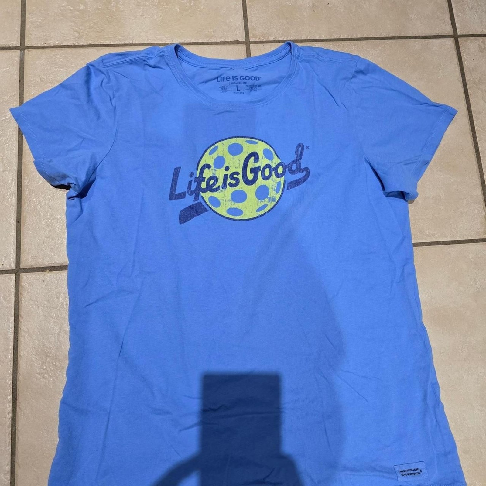 Life-is-good Women’s Blue T-shirt SIZE LARGE