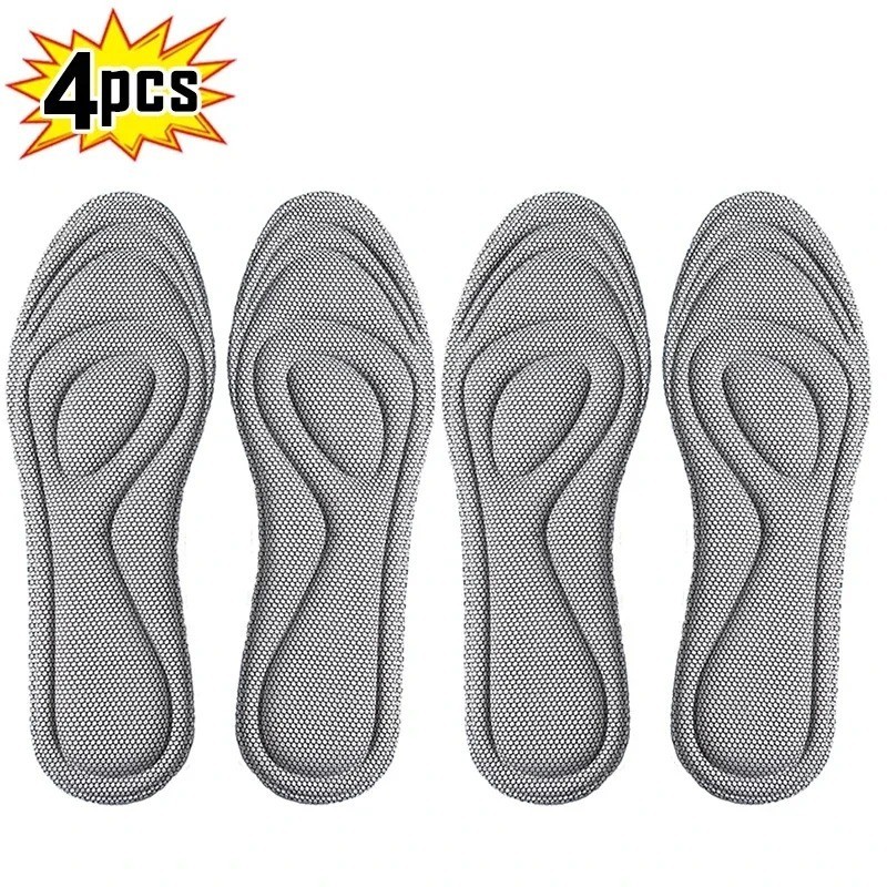Original Stepprs Comfort Shoe Insoles Steppers Cloud Soles for Men Women (Grey)