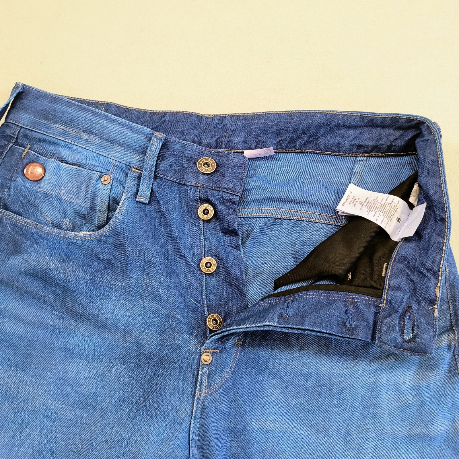 G-Star Type C 3D Loose Tapered Jeans Womens W30 L34 Indigo Blue Denim Italy