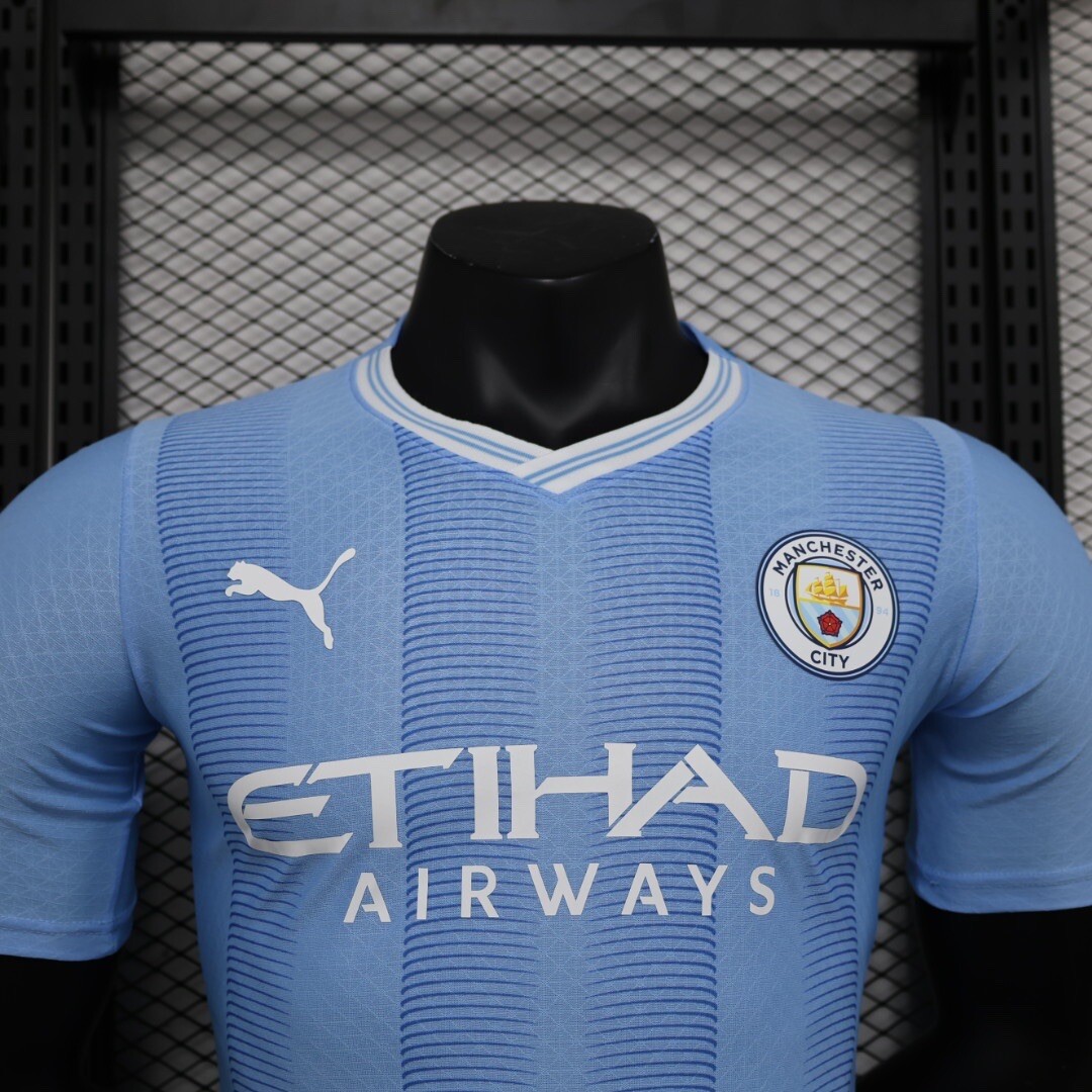 2023/24 Manchester City Home, Player’s Version, Size Large (Slim Fit)