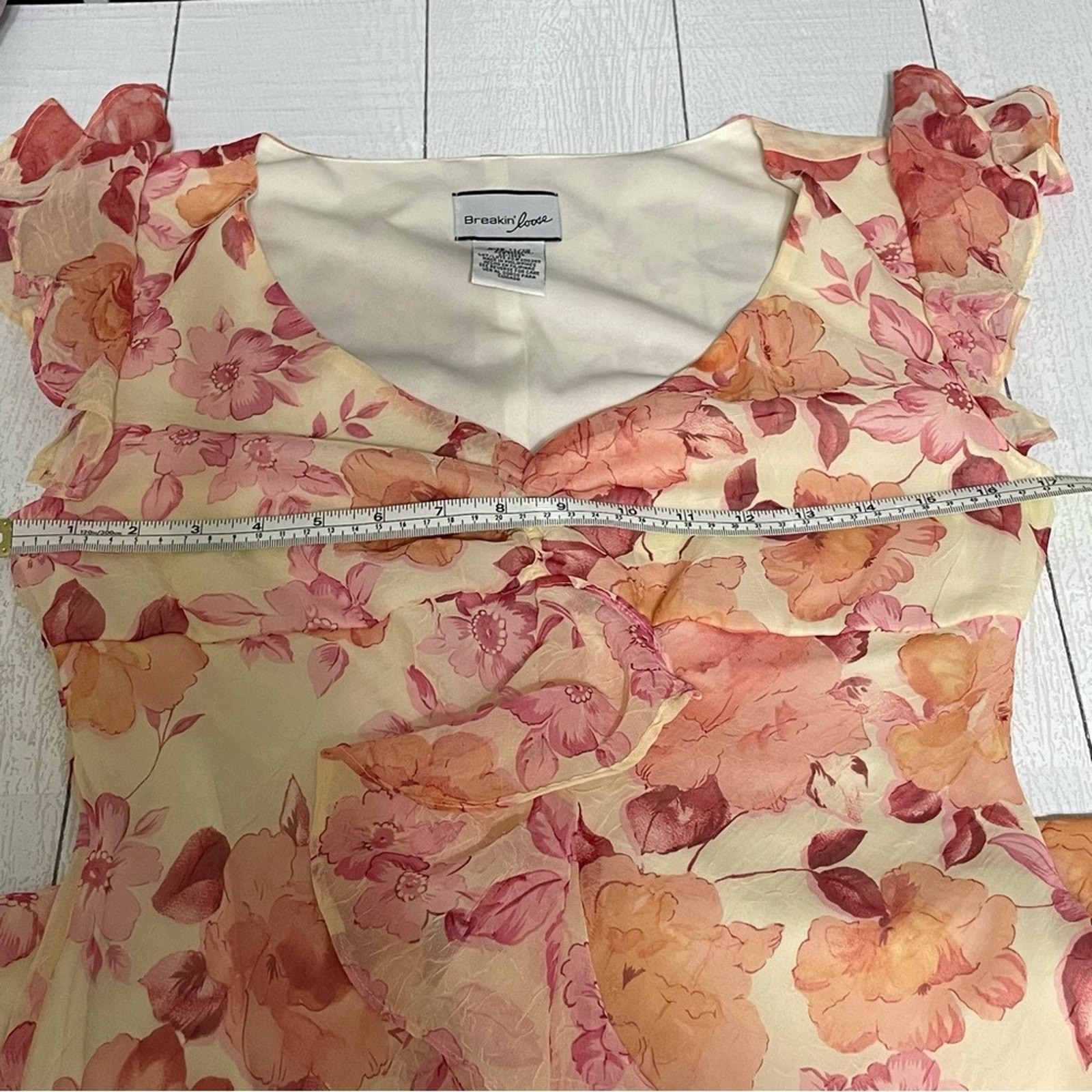 Breakin’ Loose Floral High Low Midi Dress 11/12