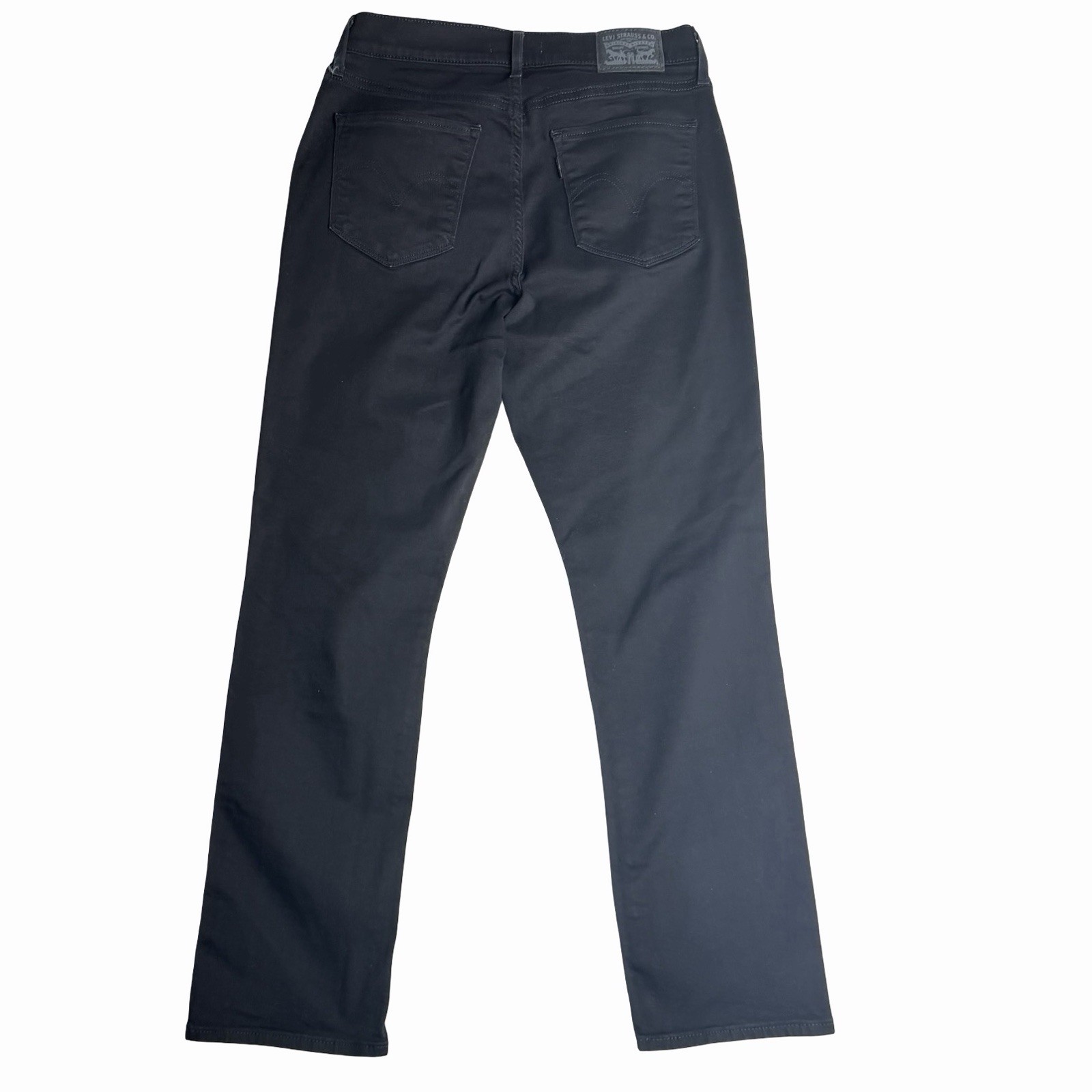 Levi’s Classic Straight Leg Black Denim Jeans High Rise Size 4