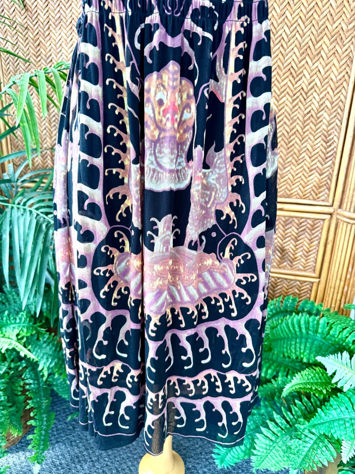 Y2k Vtg Rare Vivienne Tam Water Dragon Dress sz S/M