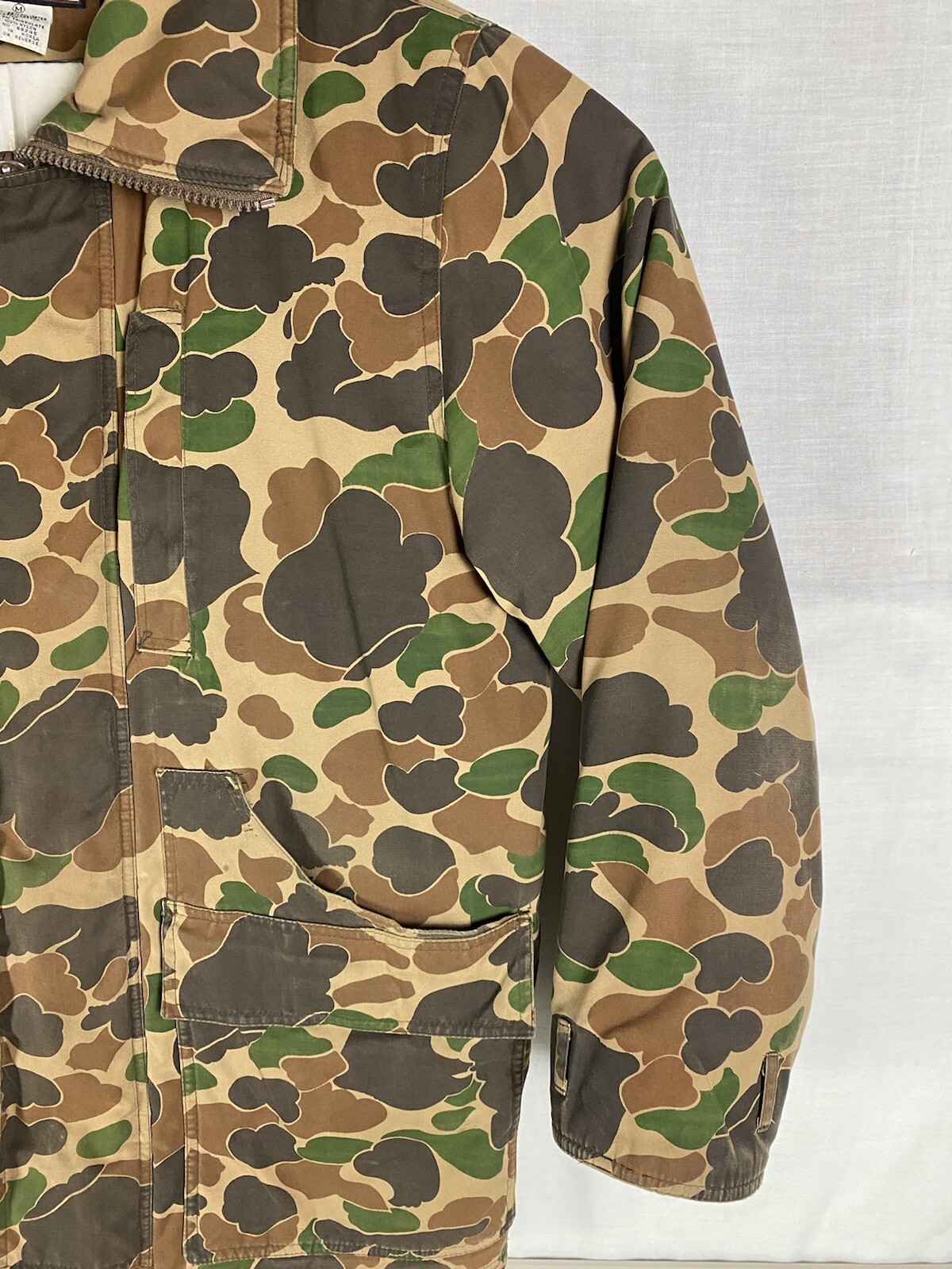 BIRCH CREEK OUTFITTERS VINTAGE DUCK CAMO PARKA JACKET Sz M