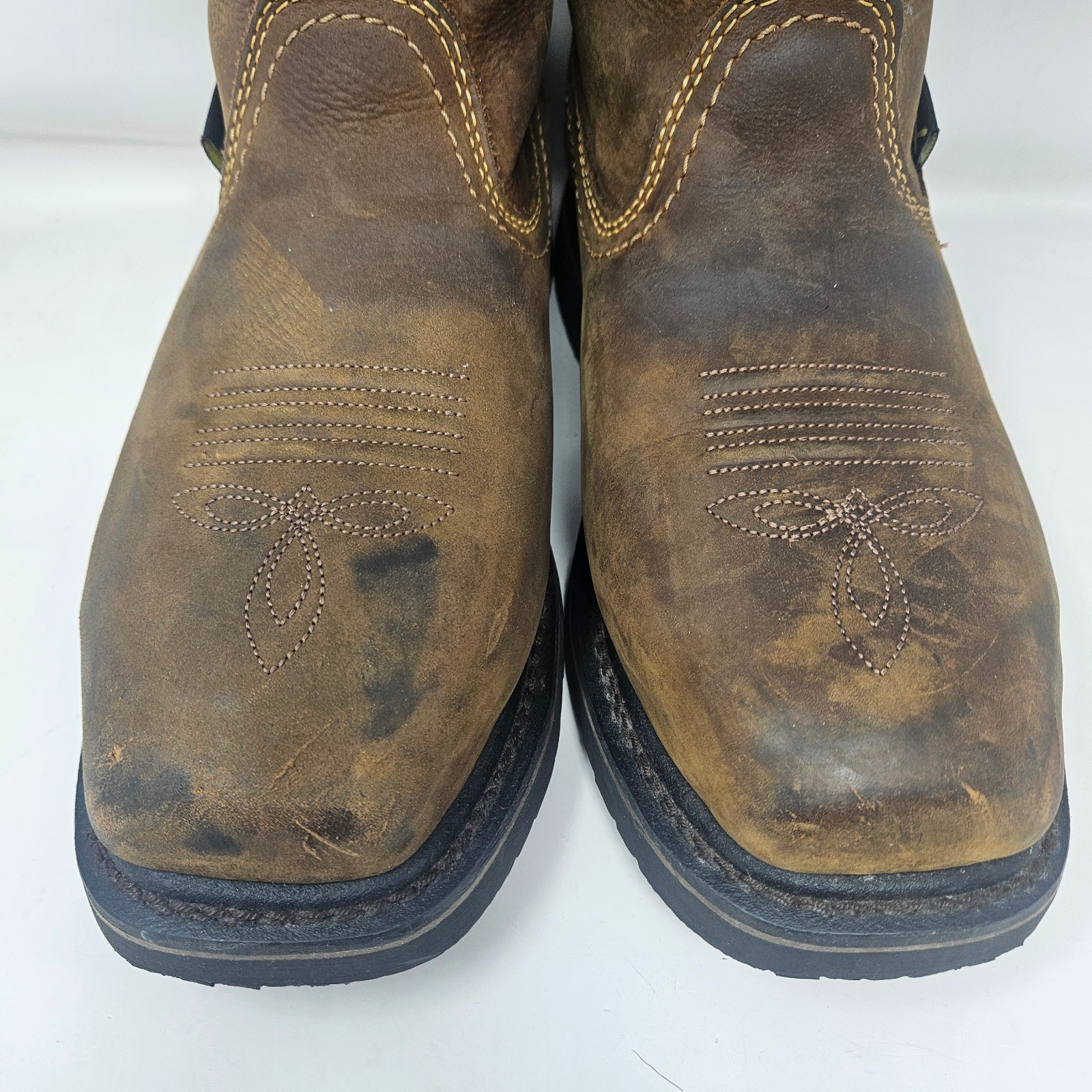 Hytest Ryder Metatarsal Guard Square Steel Toe Wellington Boots Mens Size 8.5 EW