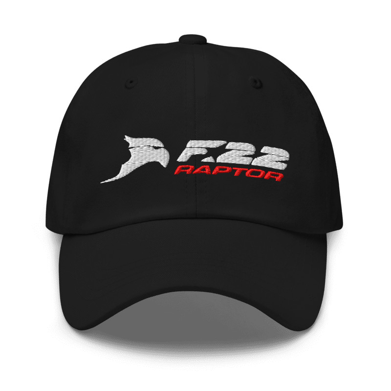 F-22 Raptor Logo Inspired Embroidered Adjustable Classic Dad Hat