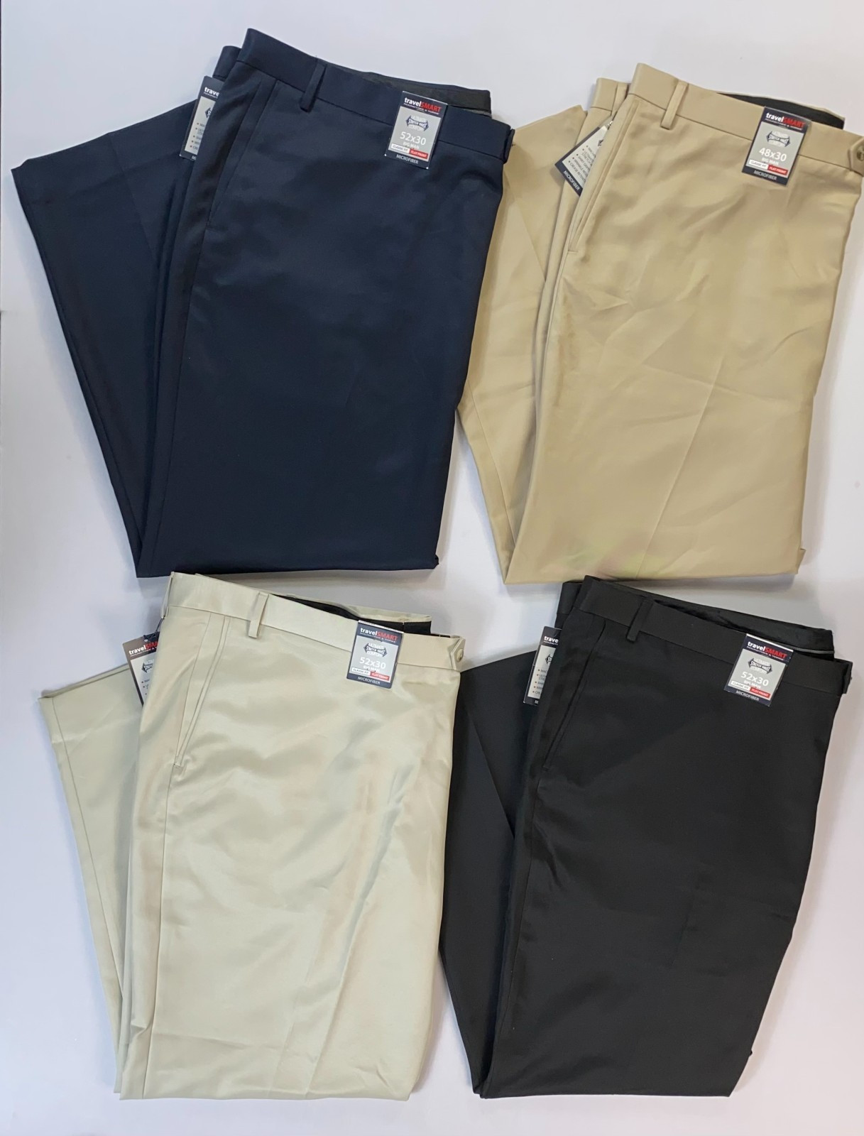 Men’s TravelSmart Roundtree & Yorke BIG MAN Flat Front Microfiber Pants