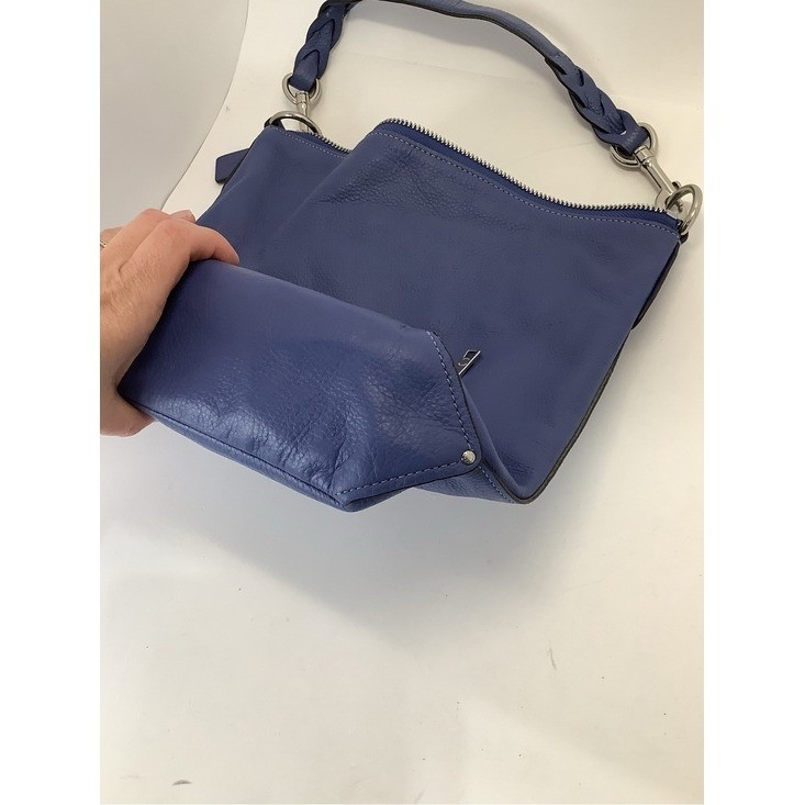 Coach Abby Duffle Pebbled Leather Braided-Handle Hobo Shoulder Bag