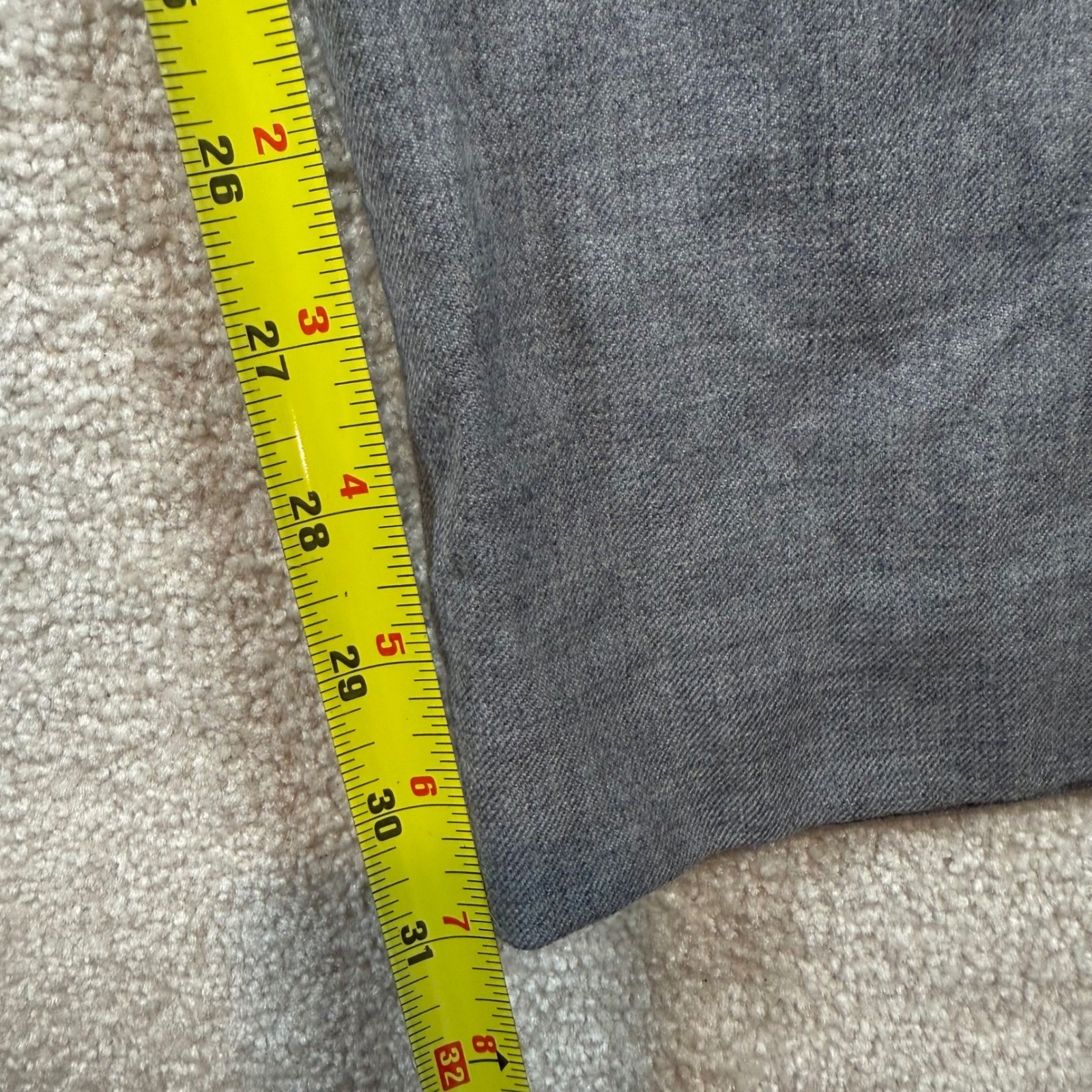 J.Crew Bowery Trousers Mens 32×32 Gray 100% Wool Classic Fit Dress Pants