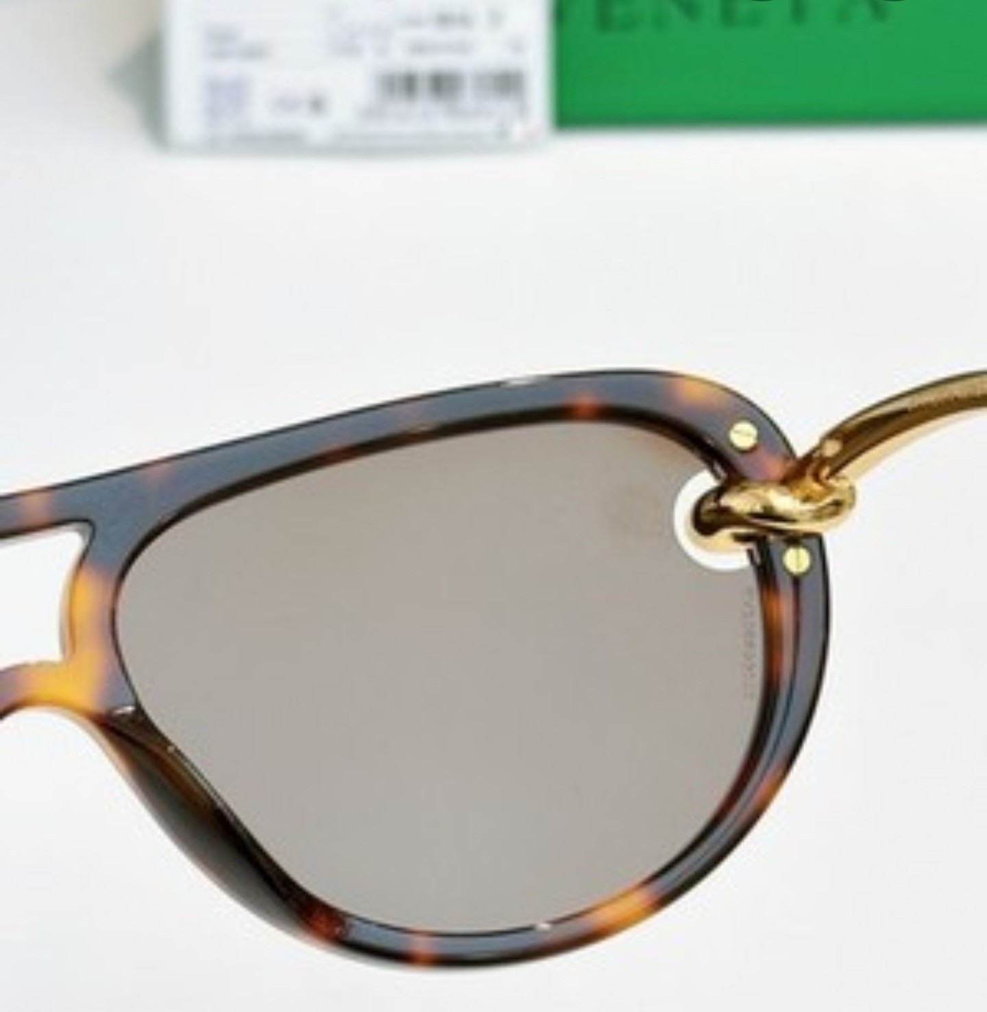 BOTTEGA VENETA BV1418S TORTOISESHELL FRAME BROWN LENSES