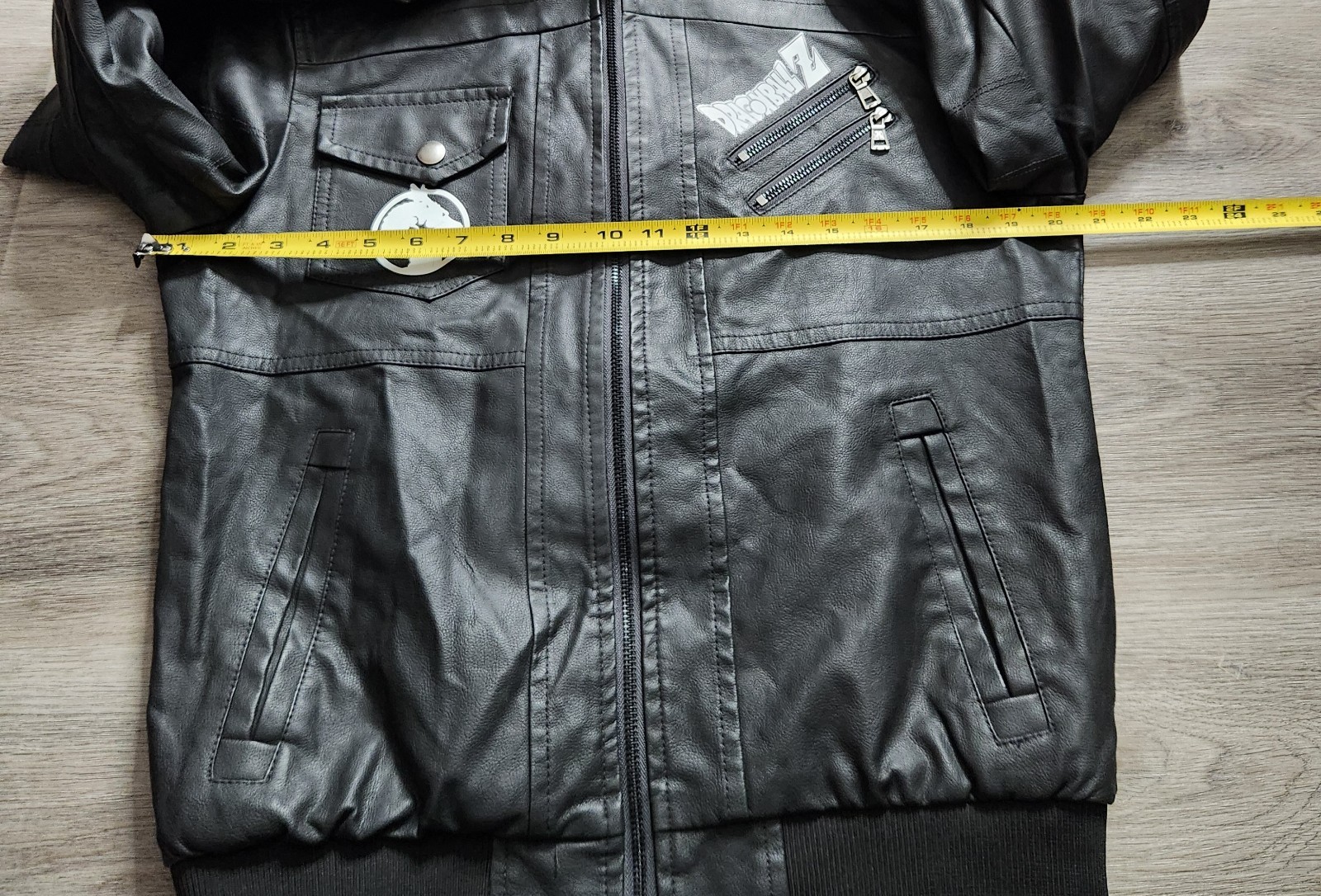 Dragon Ball Z – Shenron Dragon Faux Leather Hooded Jacket Youths Size Medium
