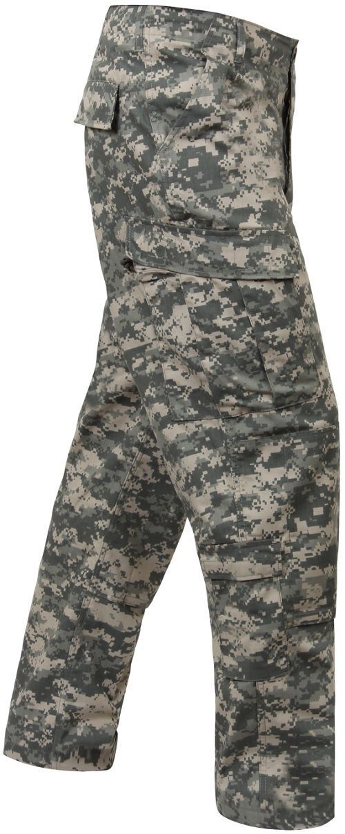 ACU ARMY DIGITAL CAMO 5755 ROTHCO COMBAT UNIFORM PANTS POLY/COTTON RIP-STOP MEN