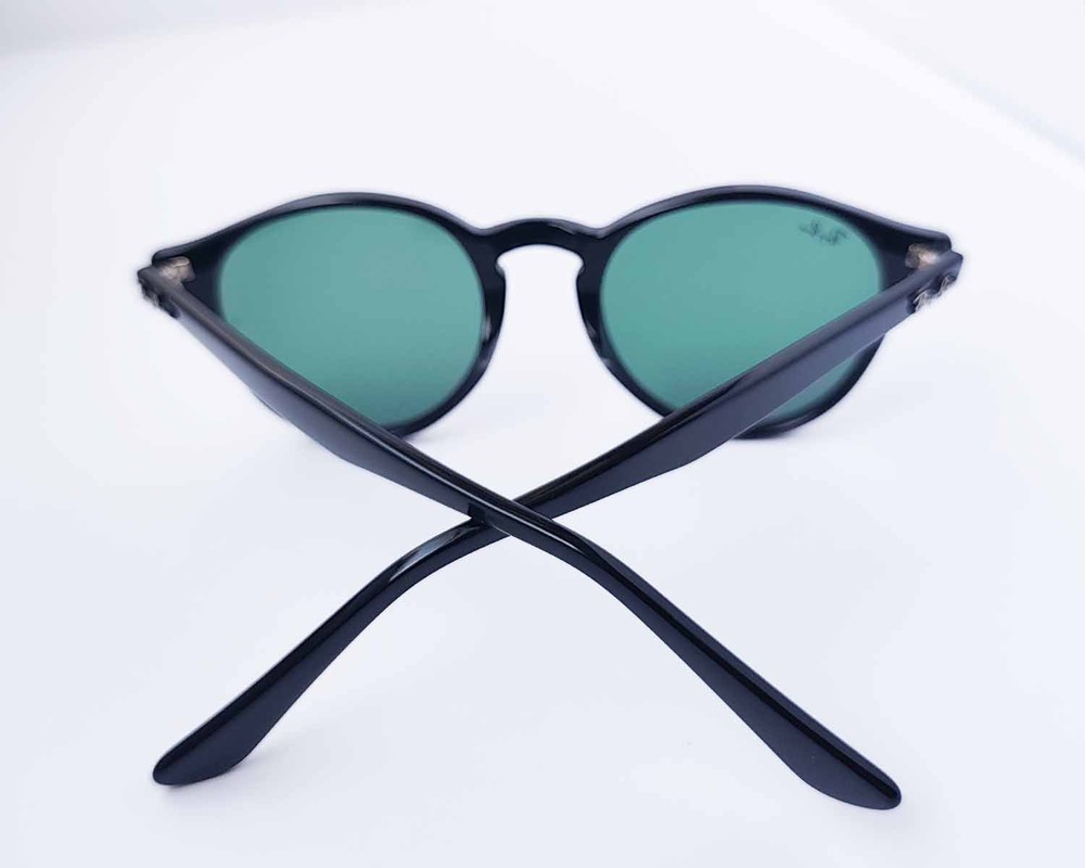 Ray Ban RB2180 Polished Black Frame Dark Green Lenses Unisex Sunglasses 49Mm New