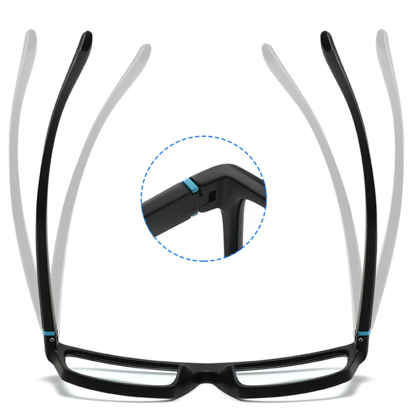 Men TR90 Progressive Multifocus Photochromic Reading Glasses Square Sunglasses