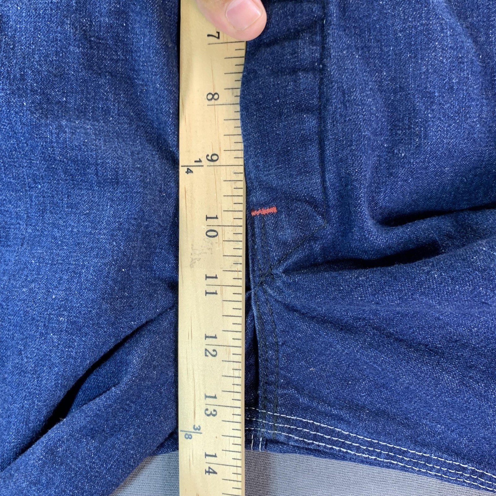 VTG Red Camel Sanforized Bib Overall Men 36×27 Blue Denim Workwear Carpenter 50s