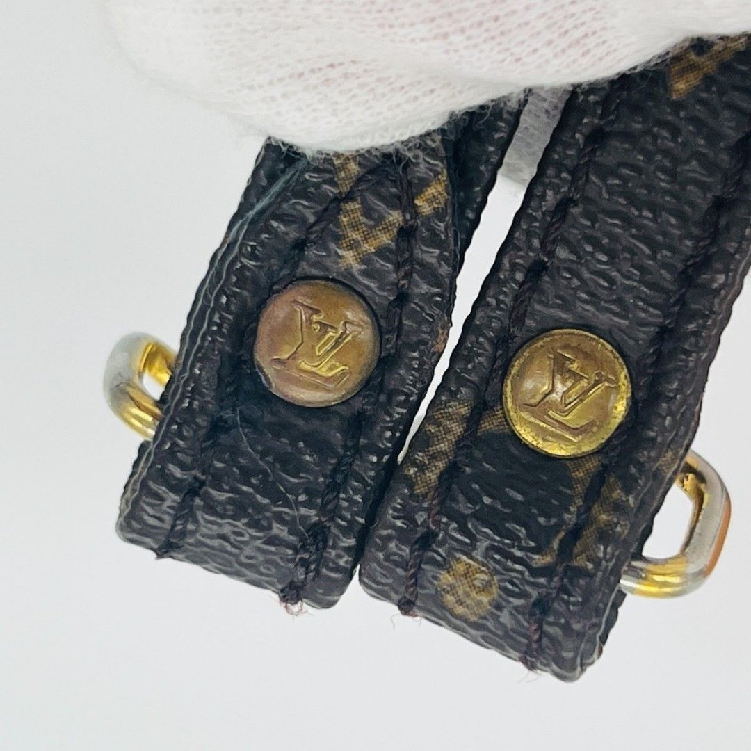 Louis Vuitton Monogram Shoulder Strap Brown 107cm Replacement Bag Strap Auth