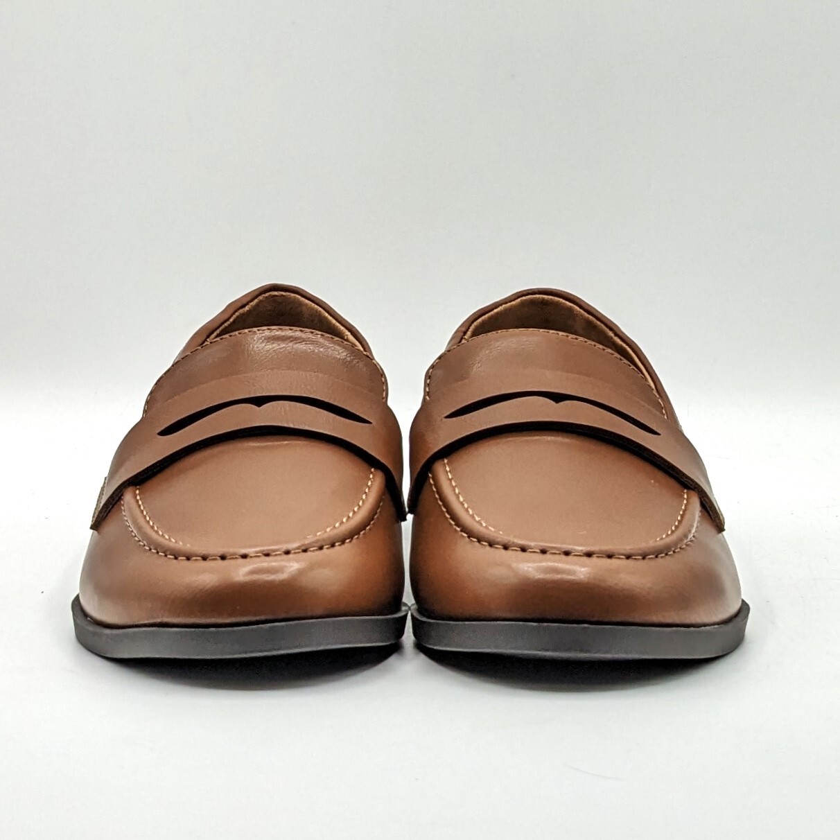 Kensie “Gitty” Women’s Slip-On Penny Loafer w/Padded Footbed (Cognac) – NEW