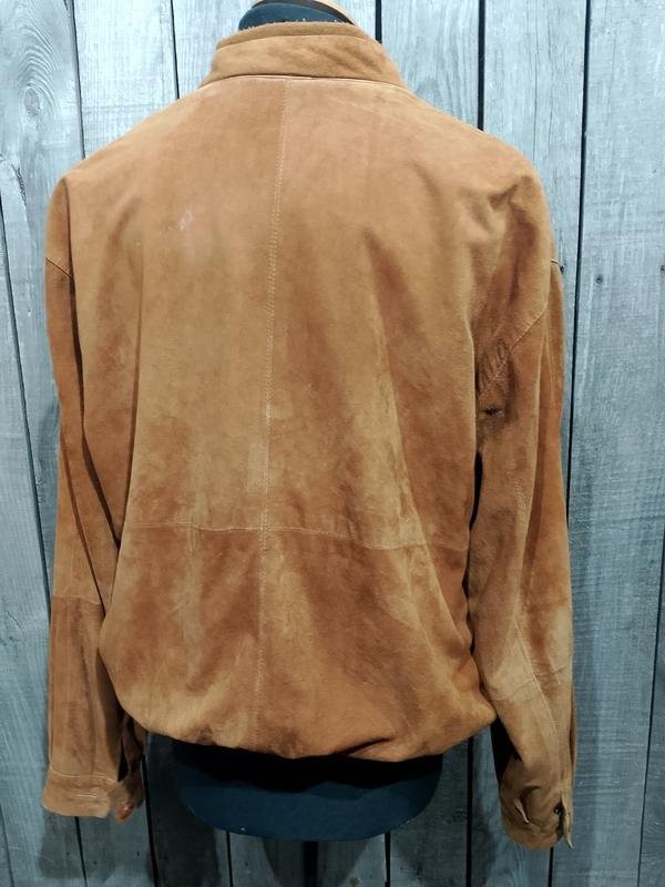 Women American Vintage Jacket Orange Suede 38 / M