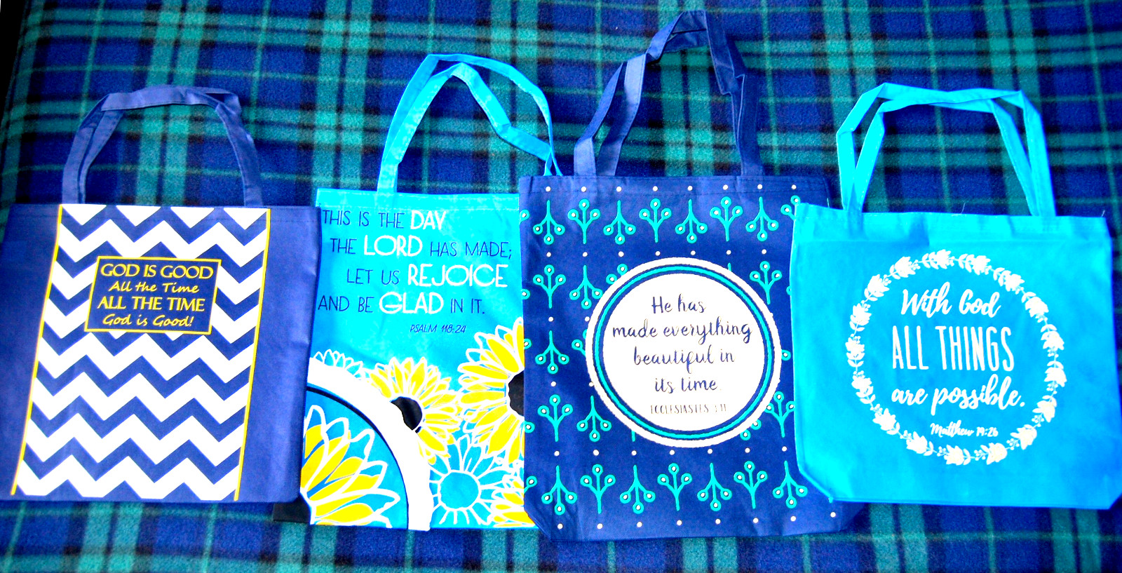 Re-Usable Christian Faith Shopping Eco Gift Tote Bag U-Choose * FAST Shipping