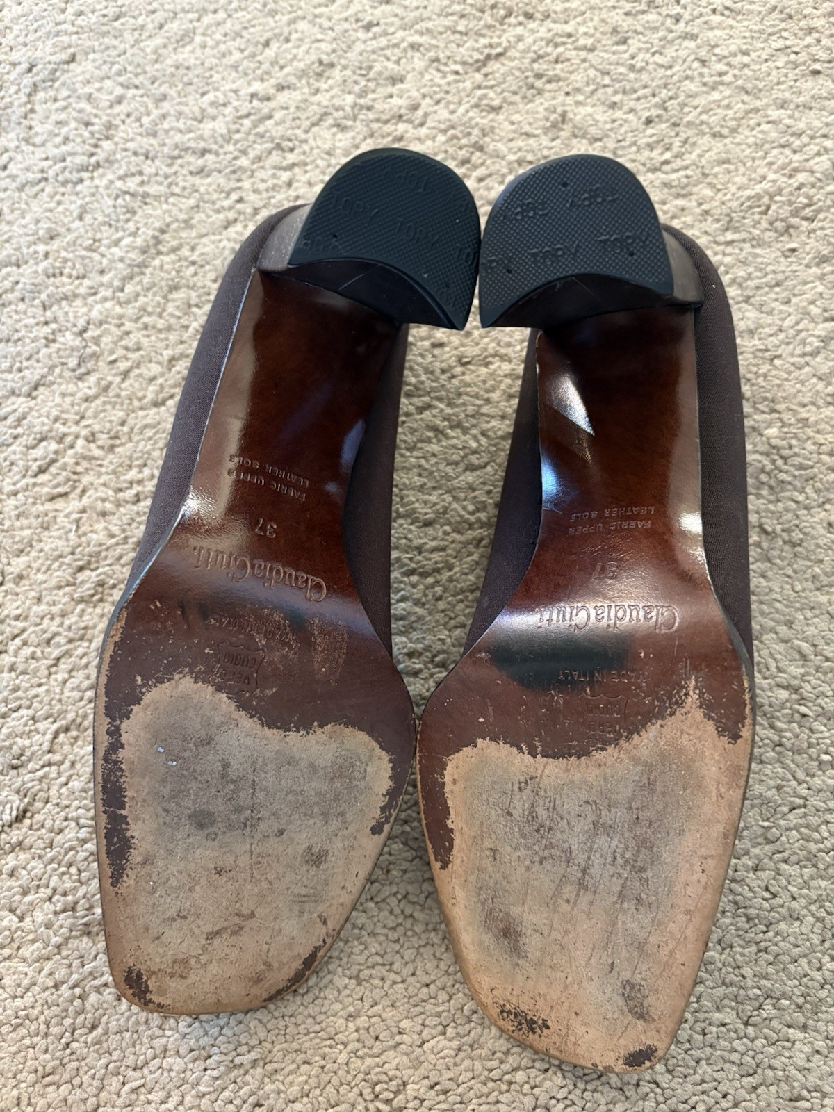 Claudia Ciuti Banrie Brown Pump Tortoise Shell Buckle EU Size 37 US Size 6.5-7
