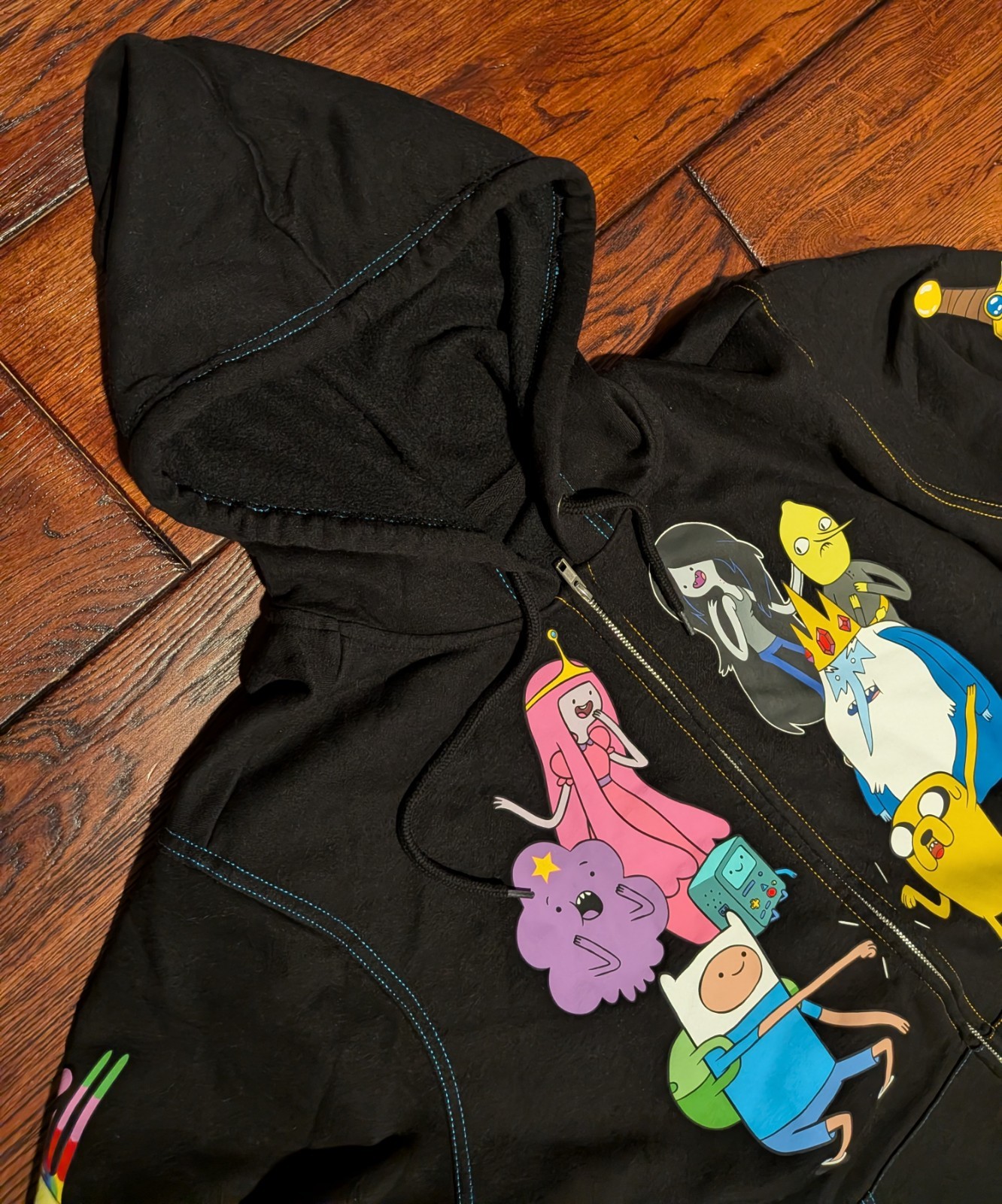 Adventure Time Cartoon Network Hot Topic Full Zip Hoodie Sweatshirt Men’s XL