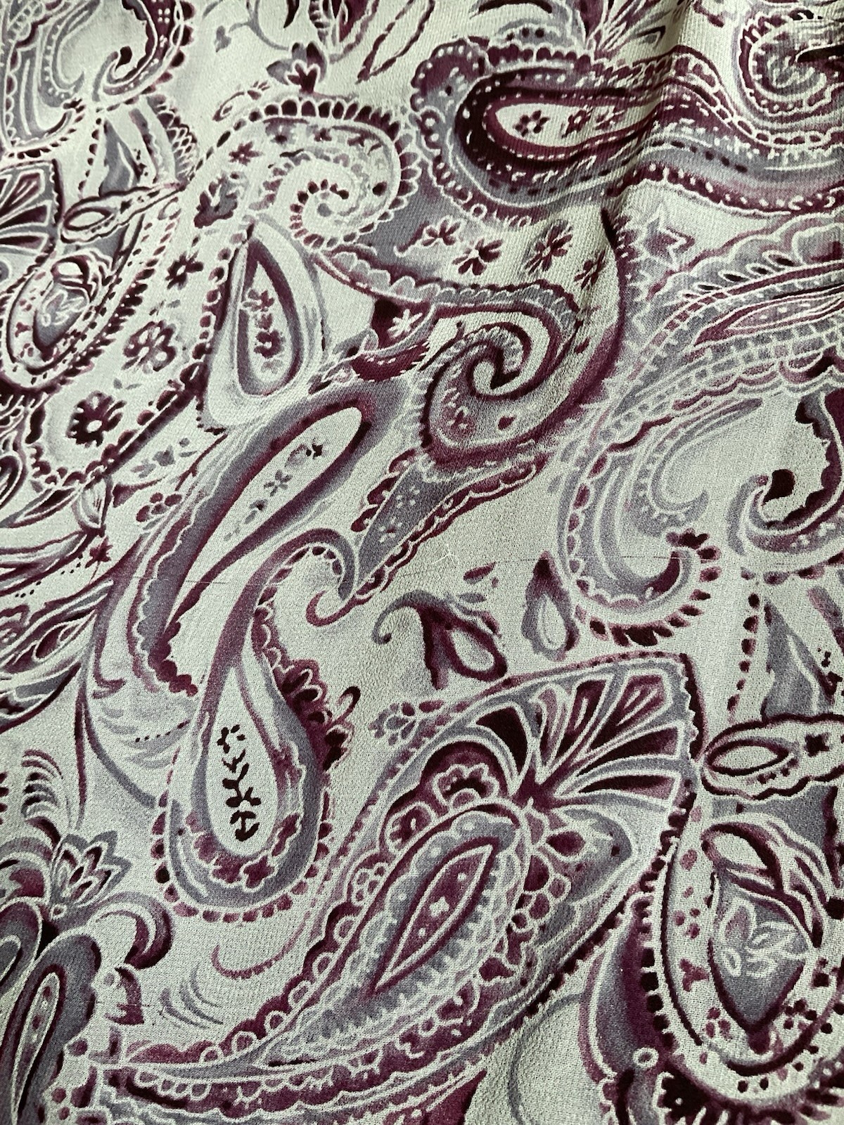 🪻Vintage Y2K Whimsigoth Lavender Paisley Midi Slip Dress 8 Petite