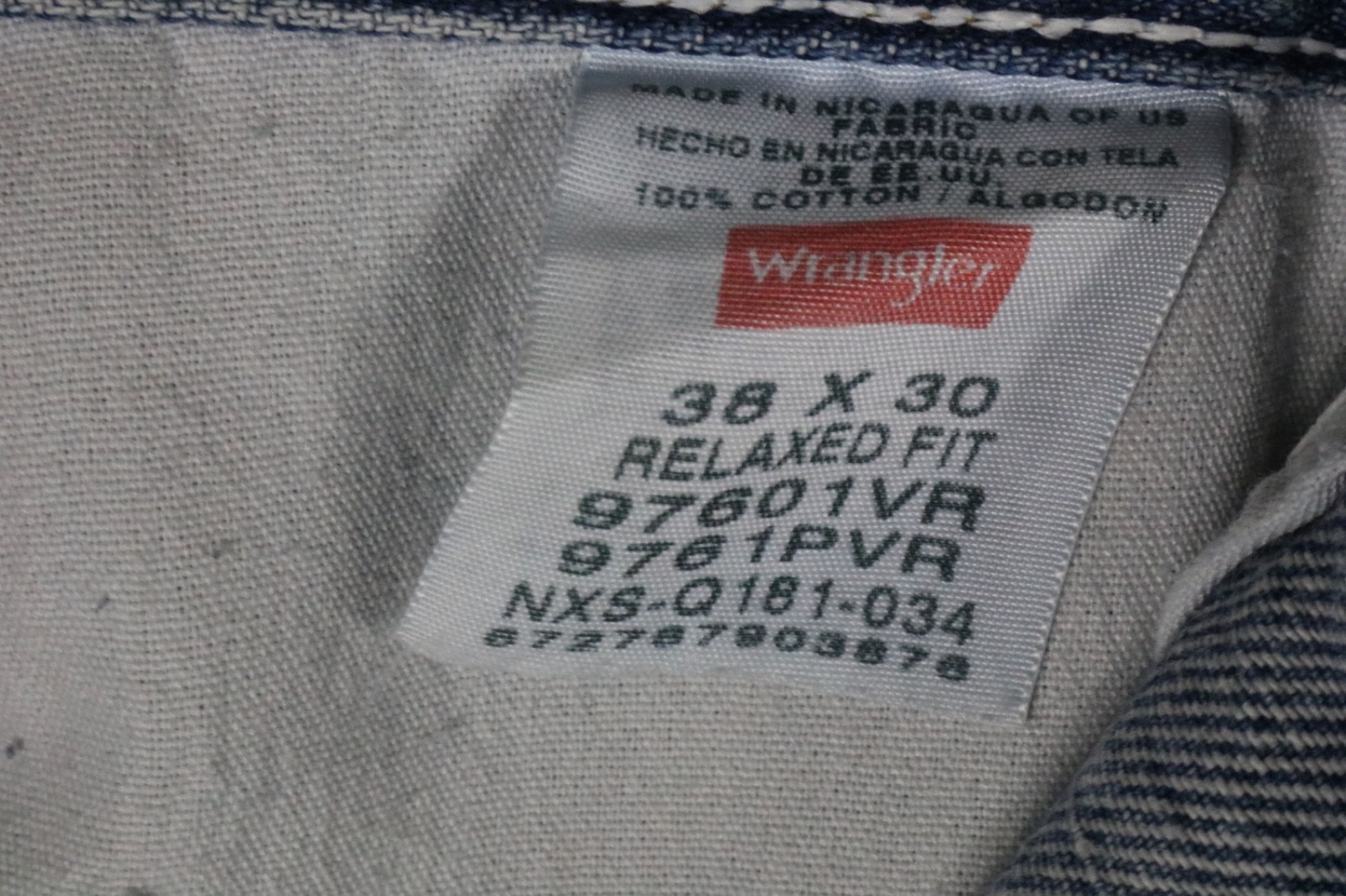 Wrangler Five Star Premium Relaxed Fit Jeans Men 38×30 Blue Denim Cotton Comfort
