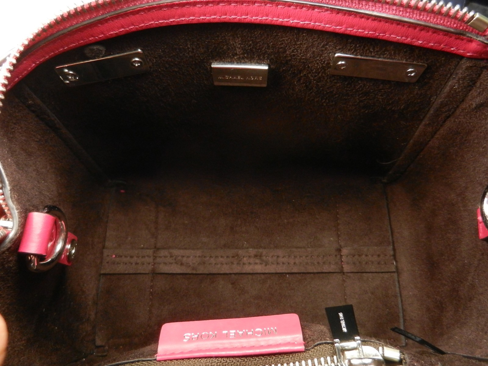 MICHAEL KORS Nolita Ultra Pink Smooth Leather Mini Crossbody Messenger Bag NWOT