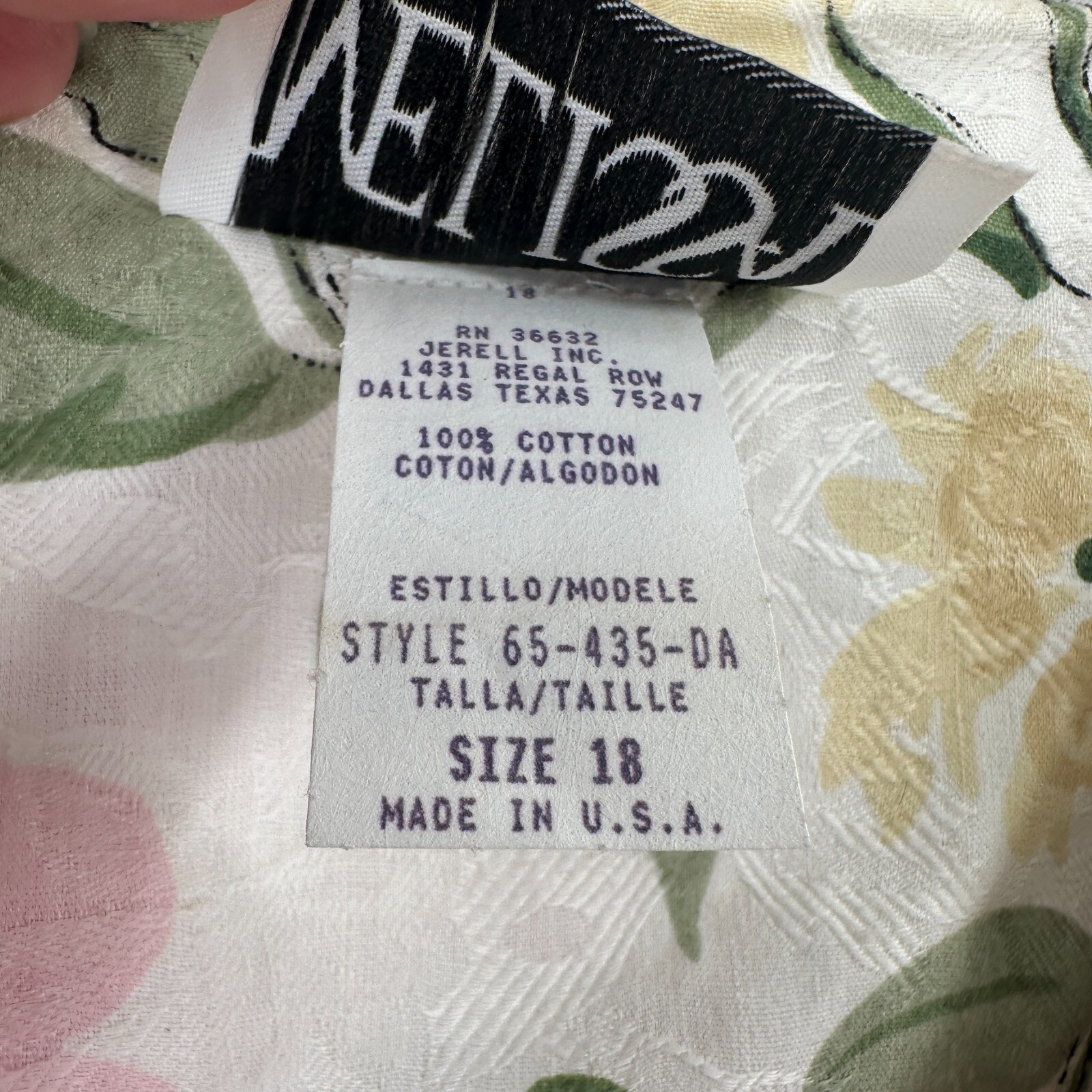 Vintage Melissa Midi Dress Size 18 Made in USA Bib Collar Cottagecore Modest