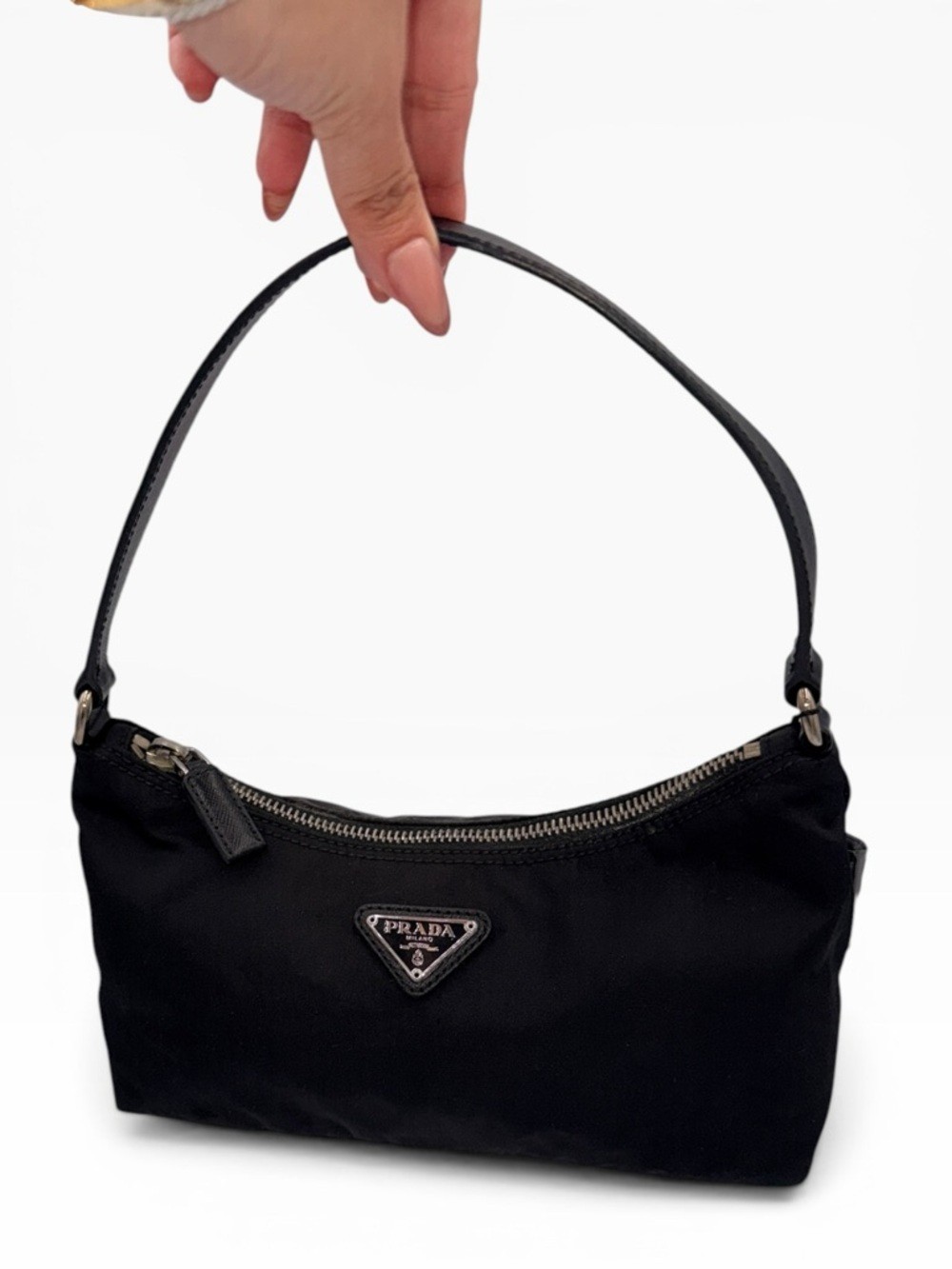 Prada Re-Edition 2005 Re-Nylon Mini Shoulder Bag Black Authenticated