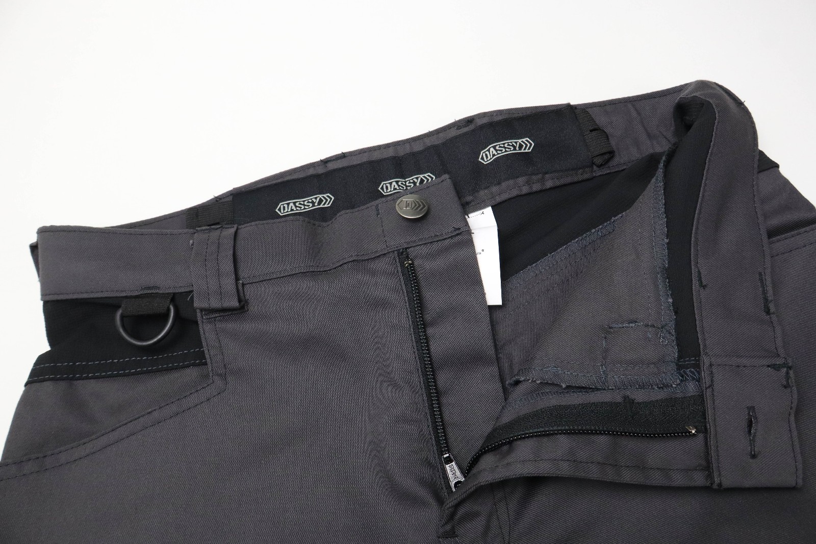 DASSY AXIS Oeko-Tex Shorts Men’s UK 30 Grey Multipocket Zip Fly Work