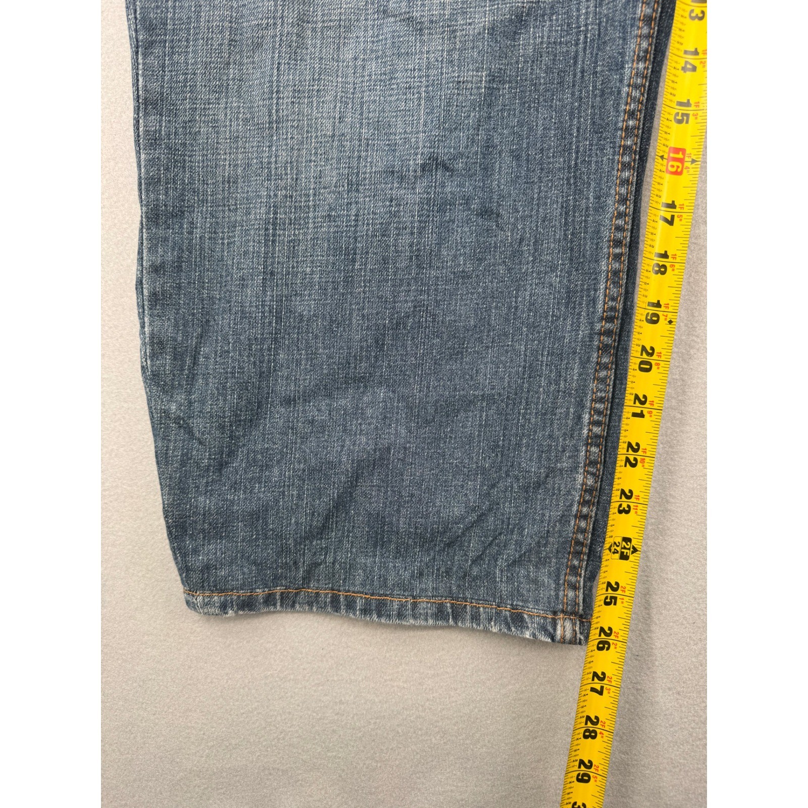 Levis 559 Relaxed Straight Men Blue Denim Jeans 48×30 (48×26) Medium Wash Grunge