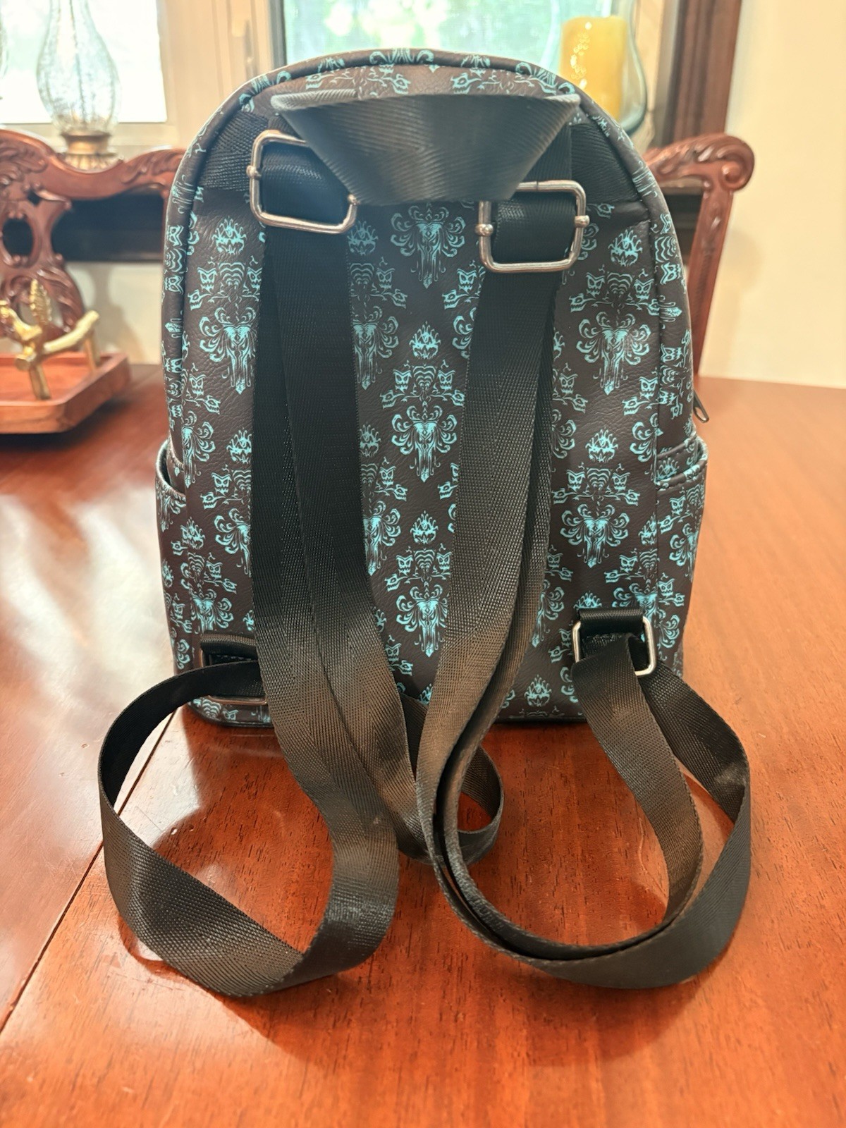 Loungefly Disney Haunted Mansion wallpaper Mini Backpack