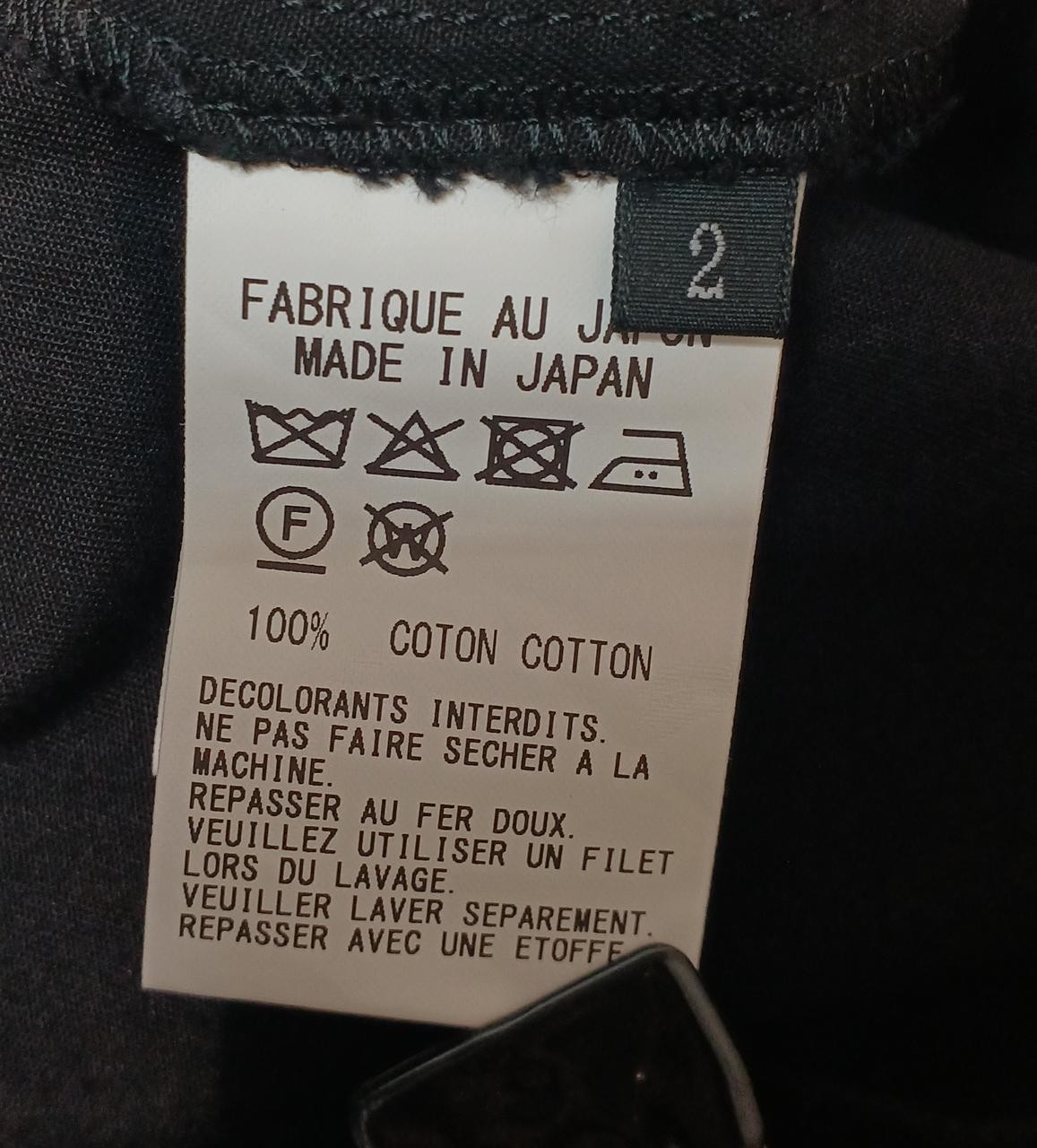 Y’S Cotton Twill Garment Dye French Dress Women’s M Size 50in Length