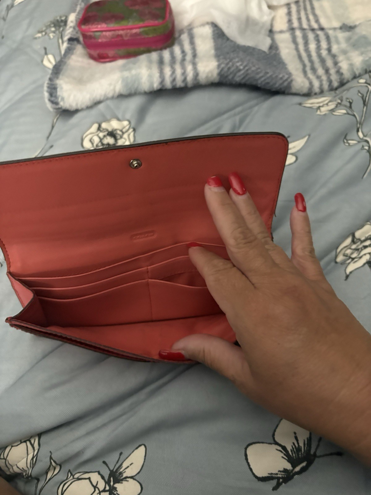 coach slim envelope wallets for women