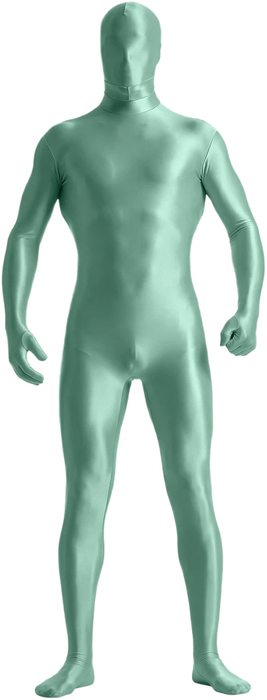 Men Satin Glossy Tracksuits One Piece Jumpsuits Cosplay Costume Zentai Bodysuits