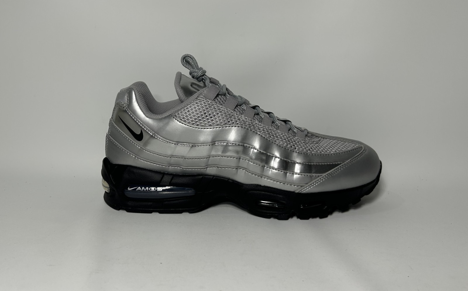 [TARIFF-FREE] Nike Air Max 95 SE Big Bubble Metallic Silver Mens Size 10.5-11-12