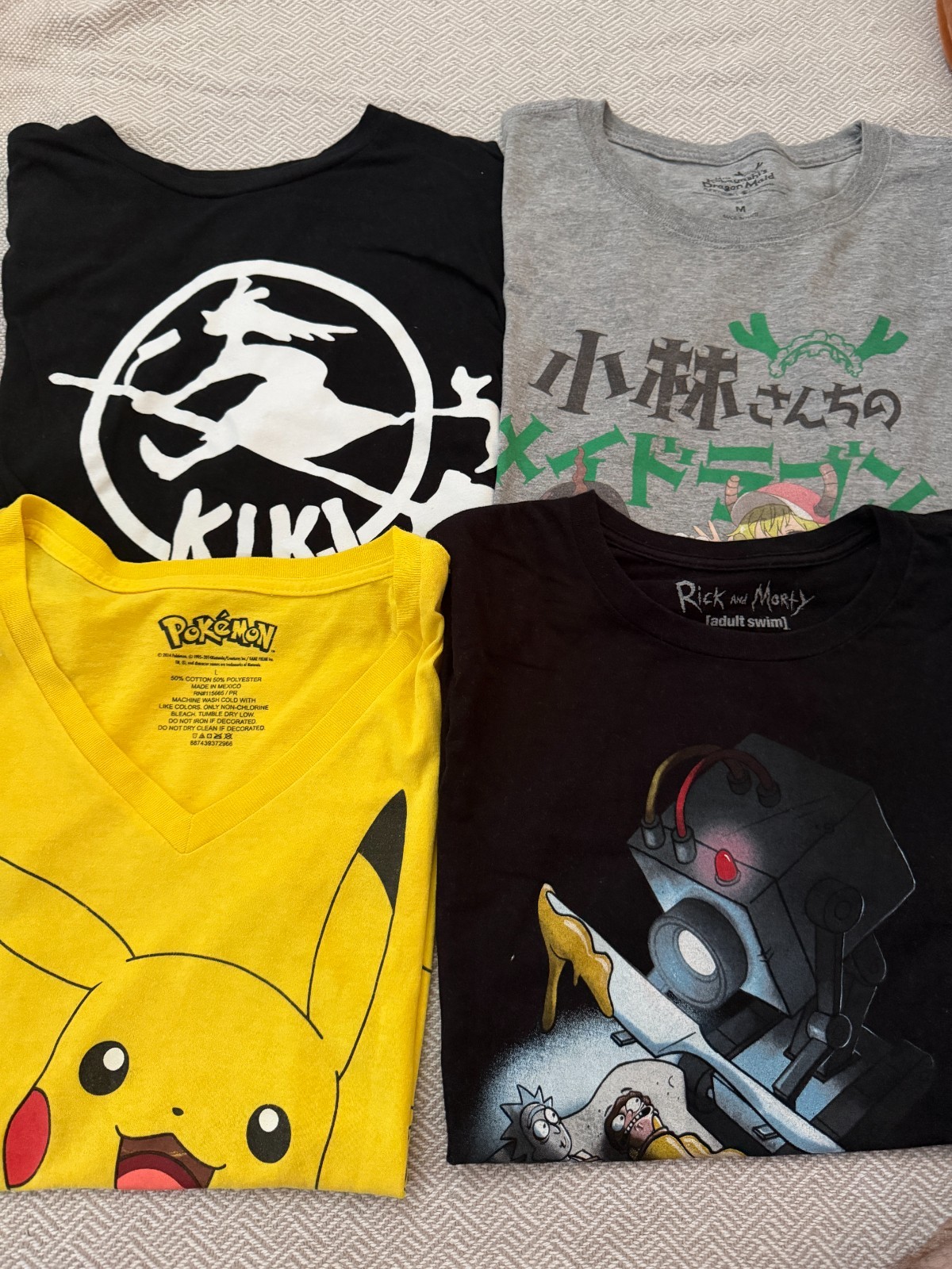 Clothes from Hot topic and etc.
