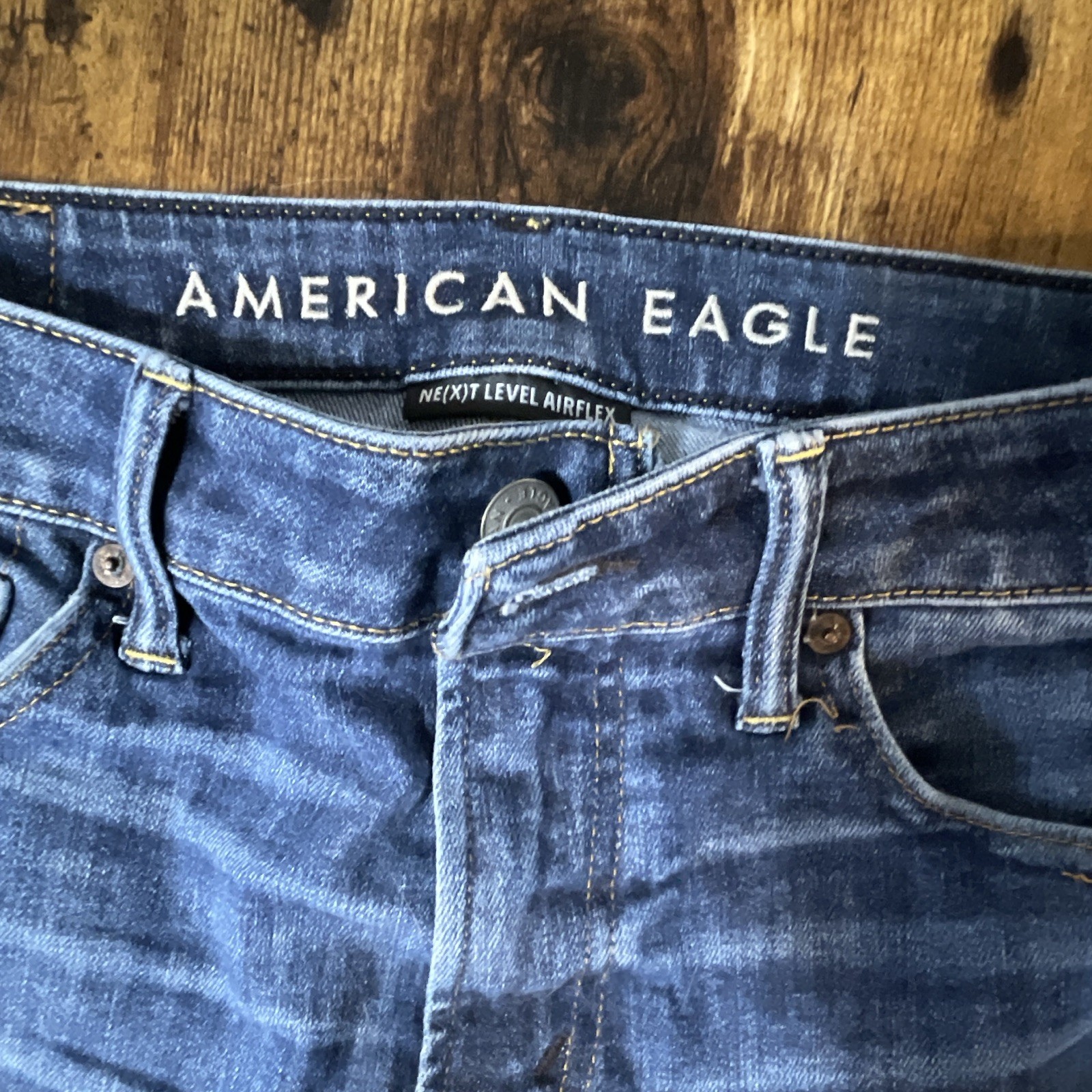 American Eagle AirFlex Bootcut Medium Wash Blue Stretch Denim Jeans 5-Pocket