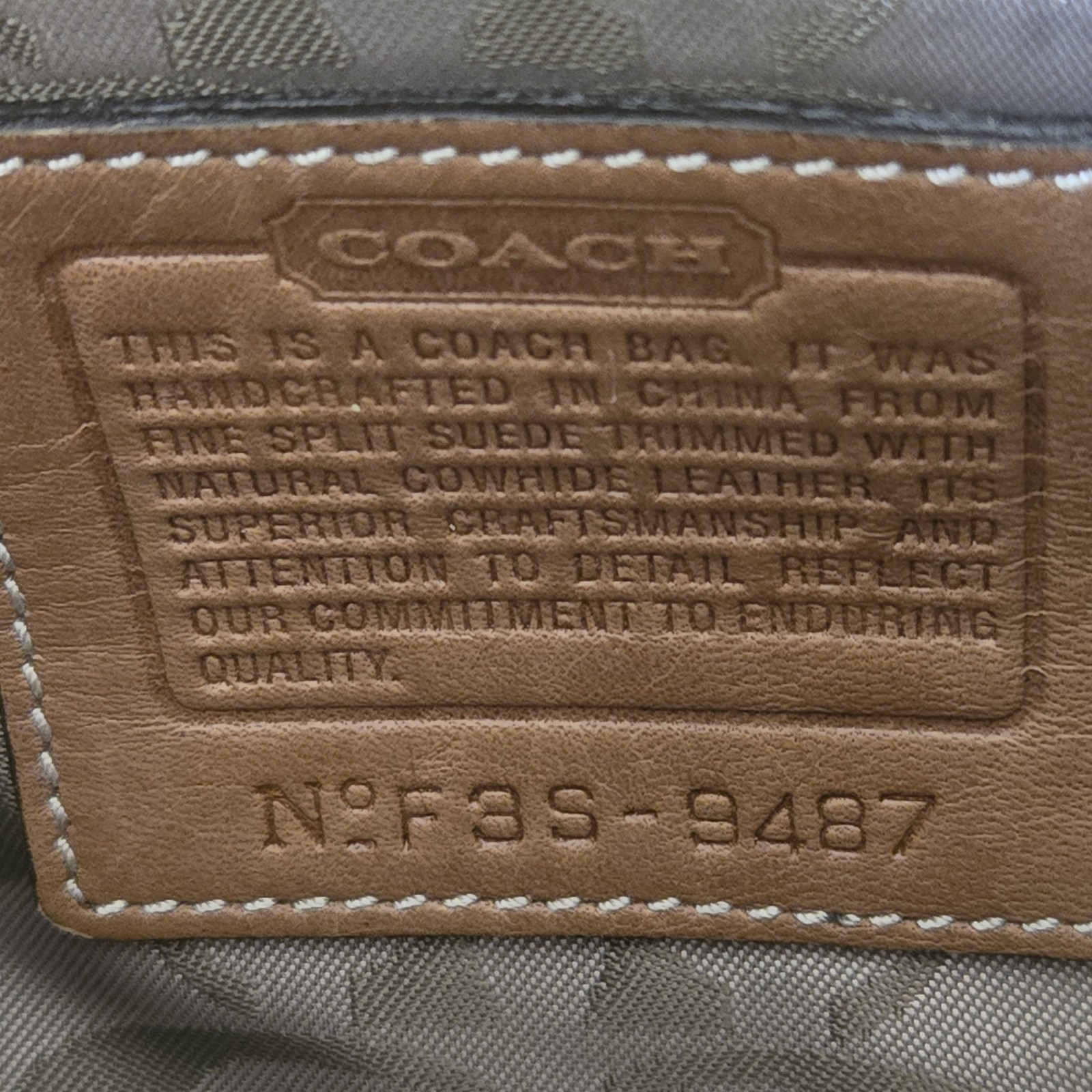 Vintage COACH Shearling Shoulder/crossbow Bag
