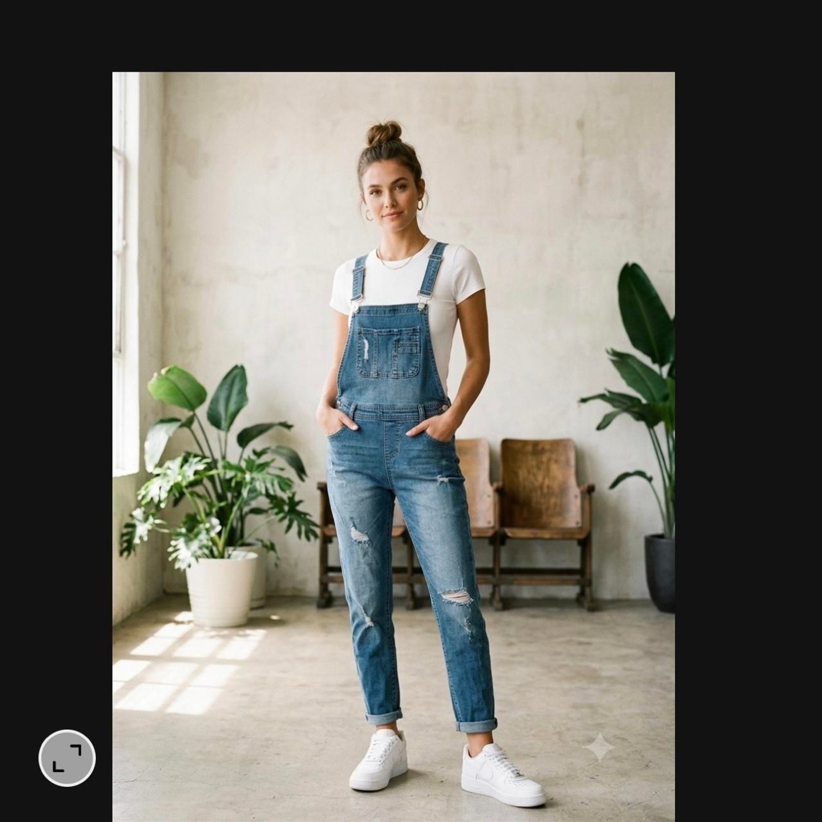 Rsq Women’s Blue and Navy Dungarees-overalls