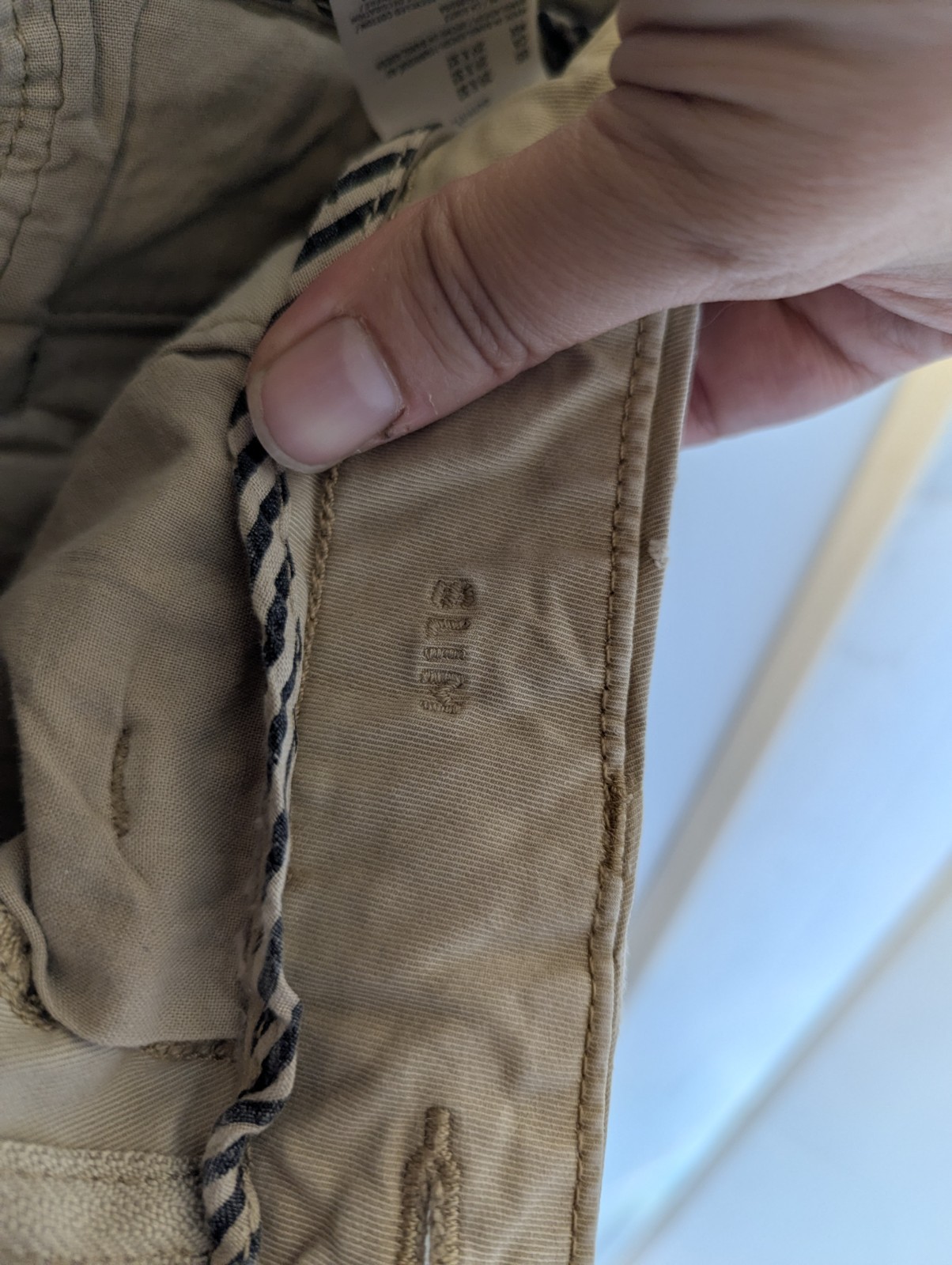 American Eagle Outfitters Slim Fit Beige Stretch Twill Chino Pants Mens 29×32